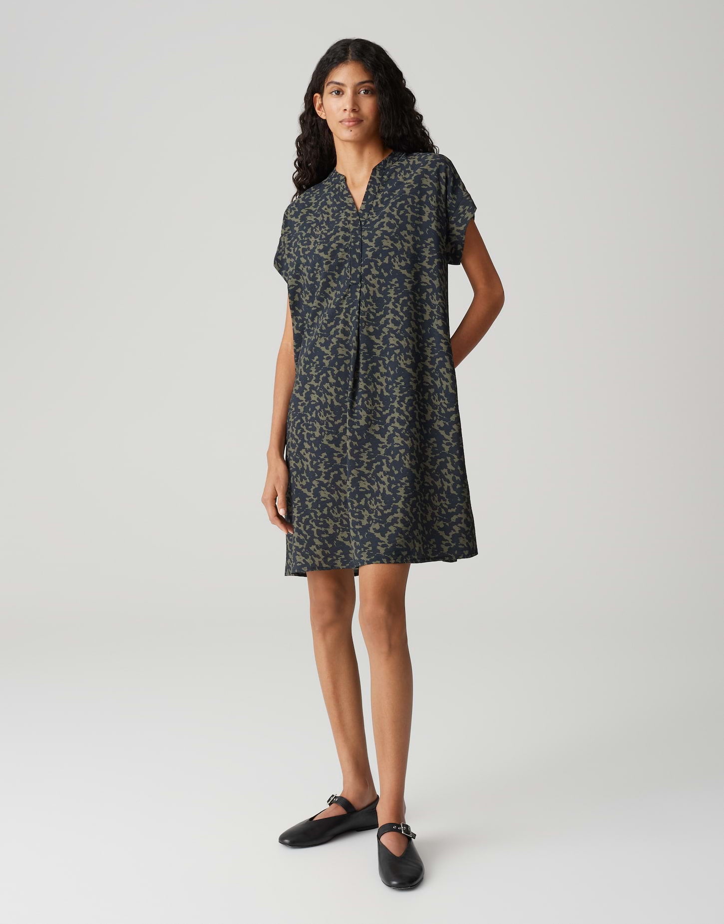 Opus Damen Kleider Coal Blue
