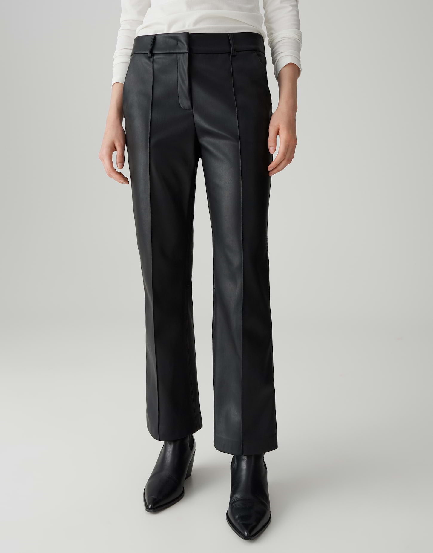 Opus Pants Damen Hosen  Black