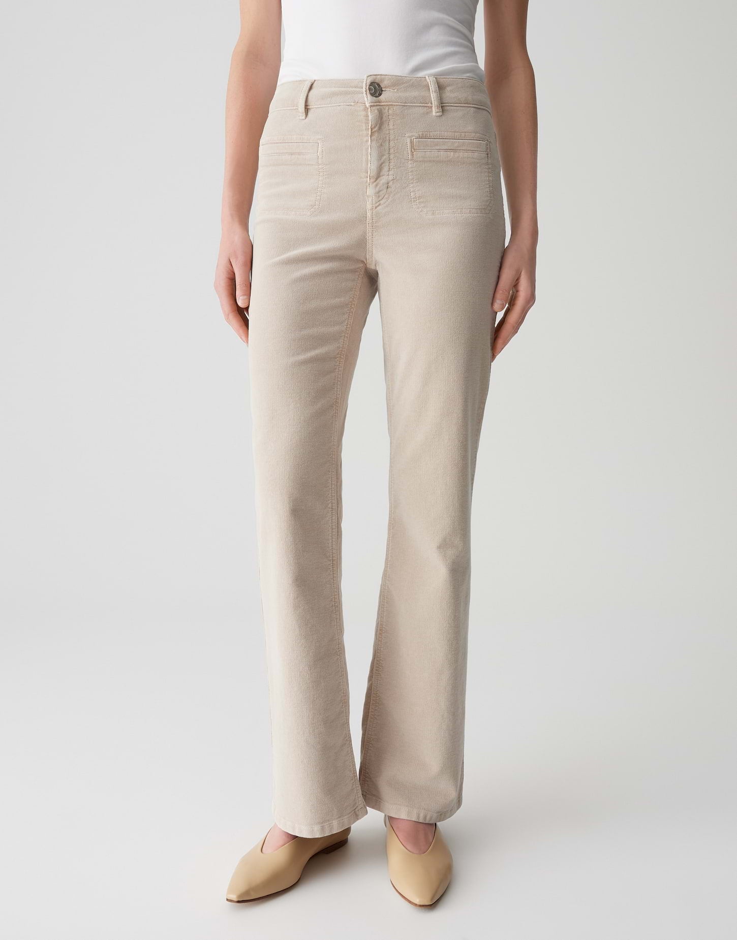 Opus Pants Damen Jeans  Macadamia