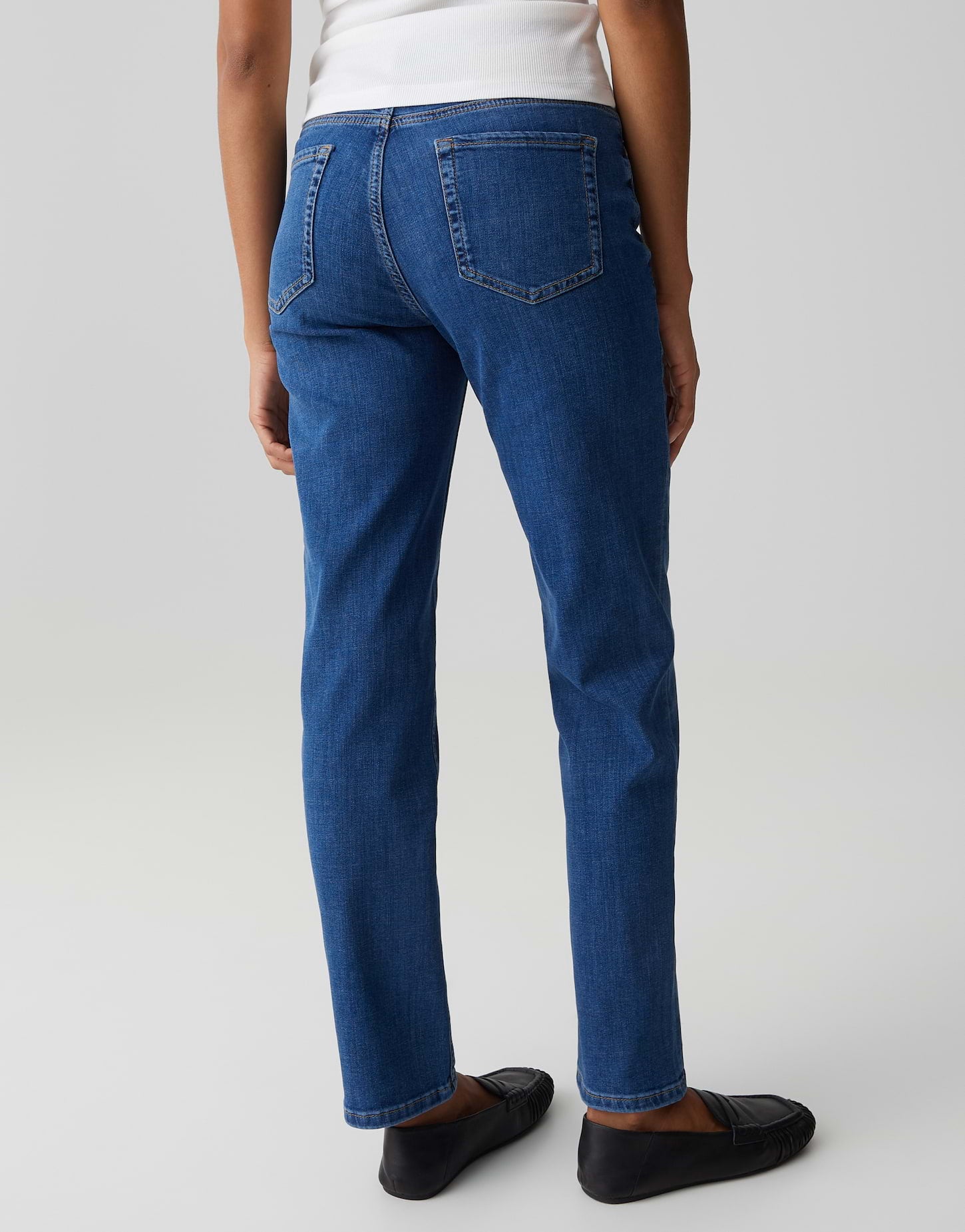 Opus Damen Jeans Strong Blue
