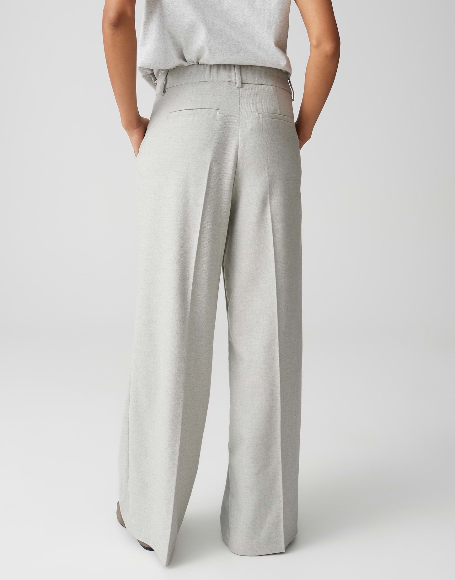 Opus Pants Damen Hosen Hazy Fog M