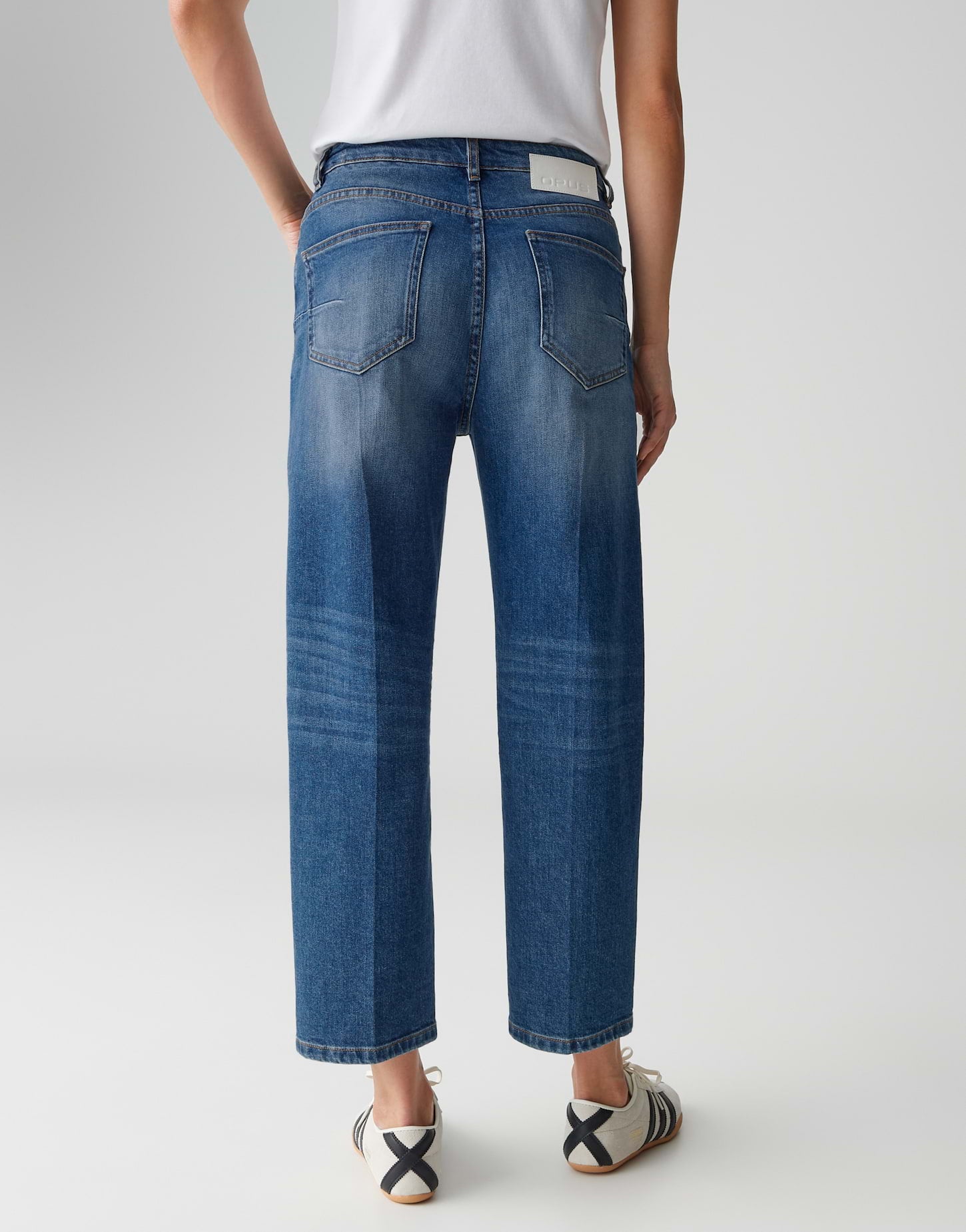 Opus Damen Jeans Mid Lively Blue