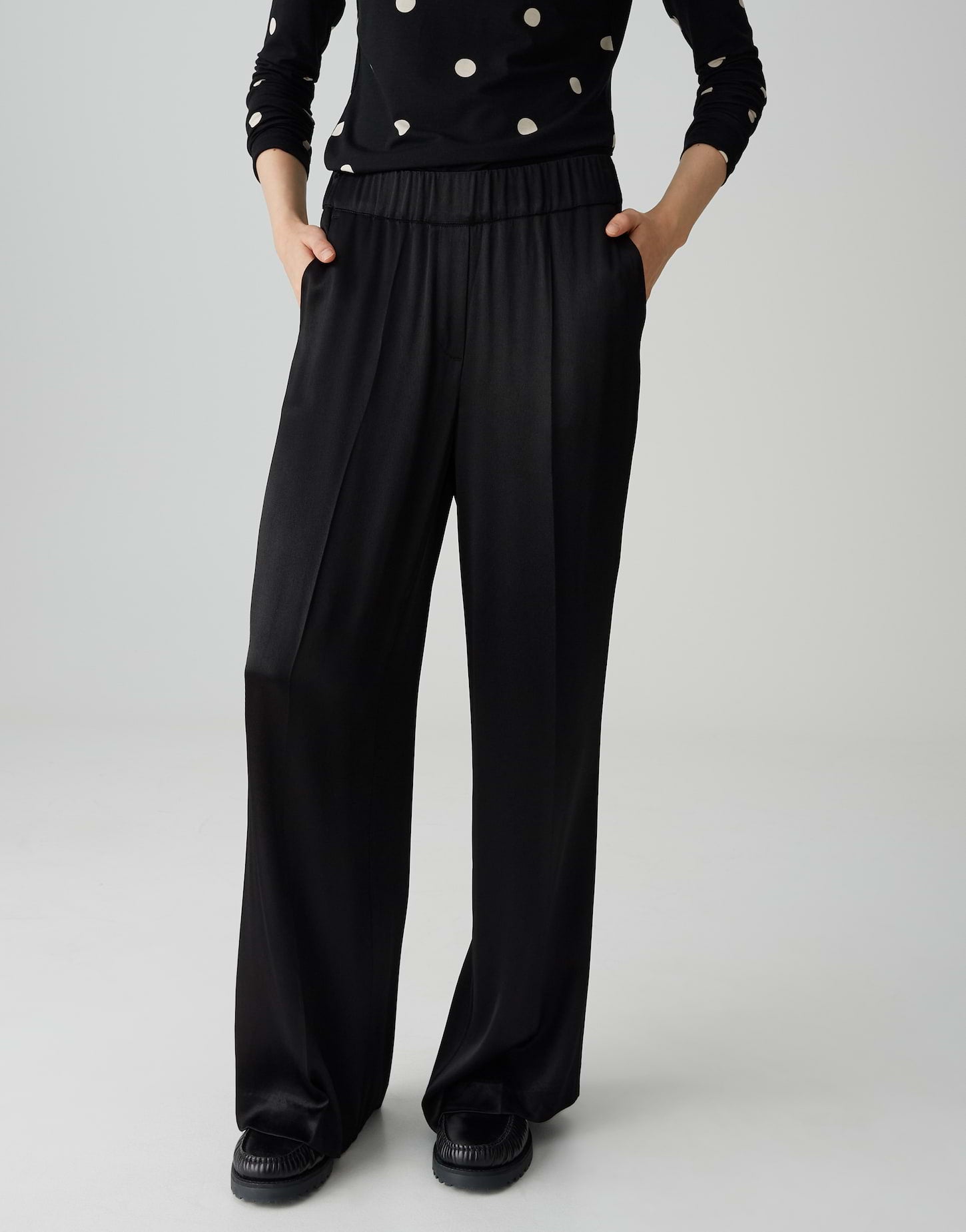 Opus Pants Damen Hosen  Black
