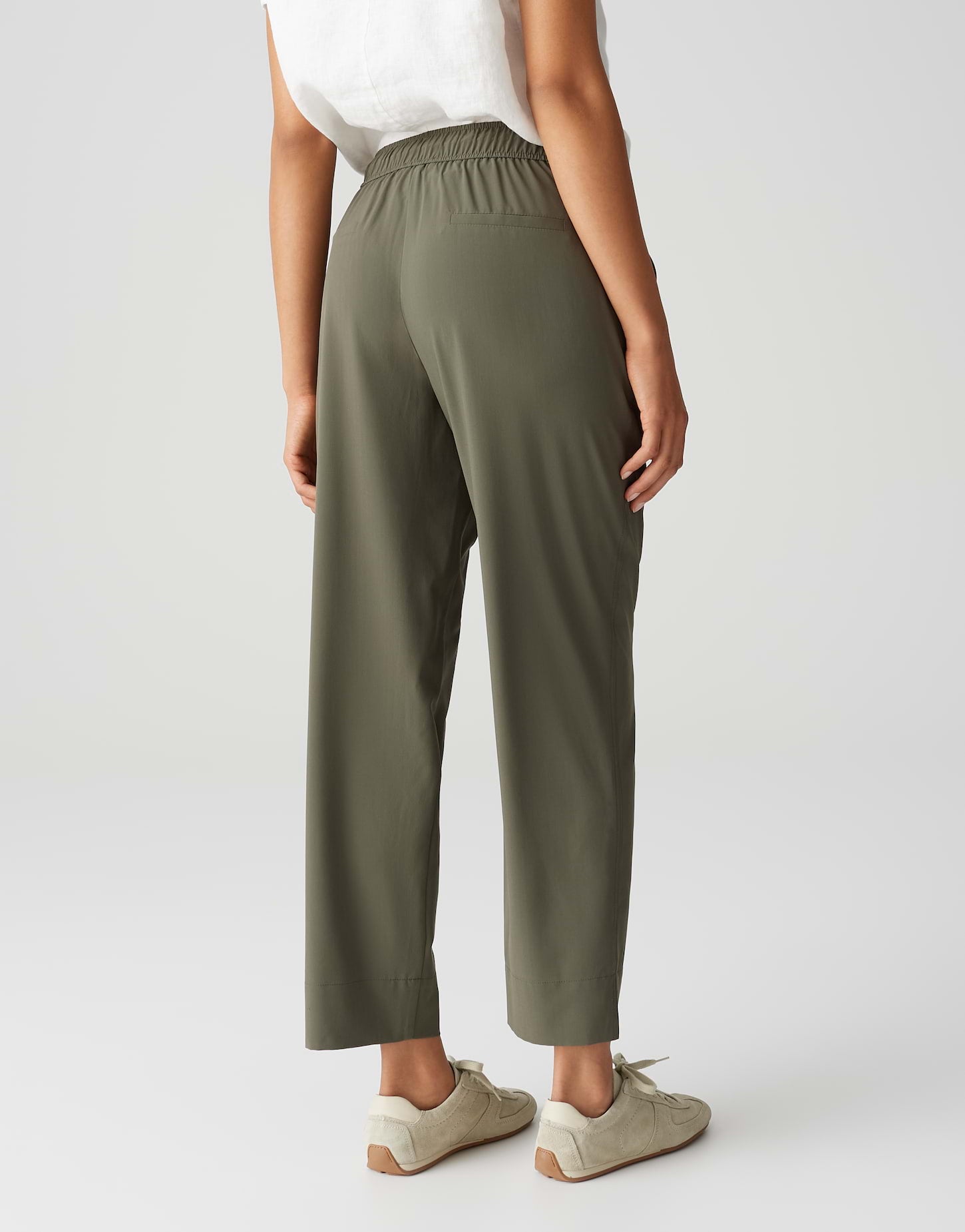 Opus Damen Hosen Olive Leaf