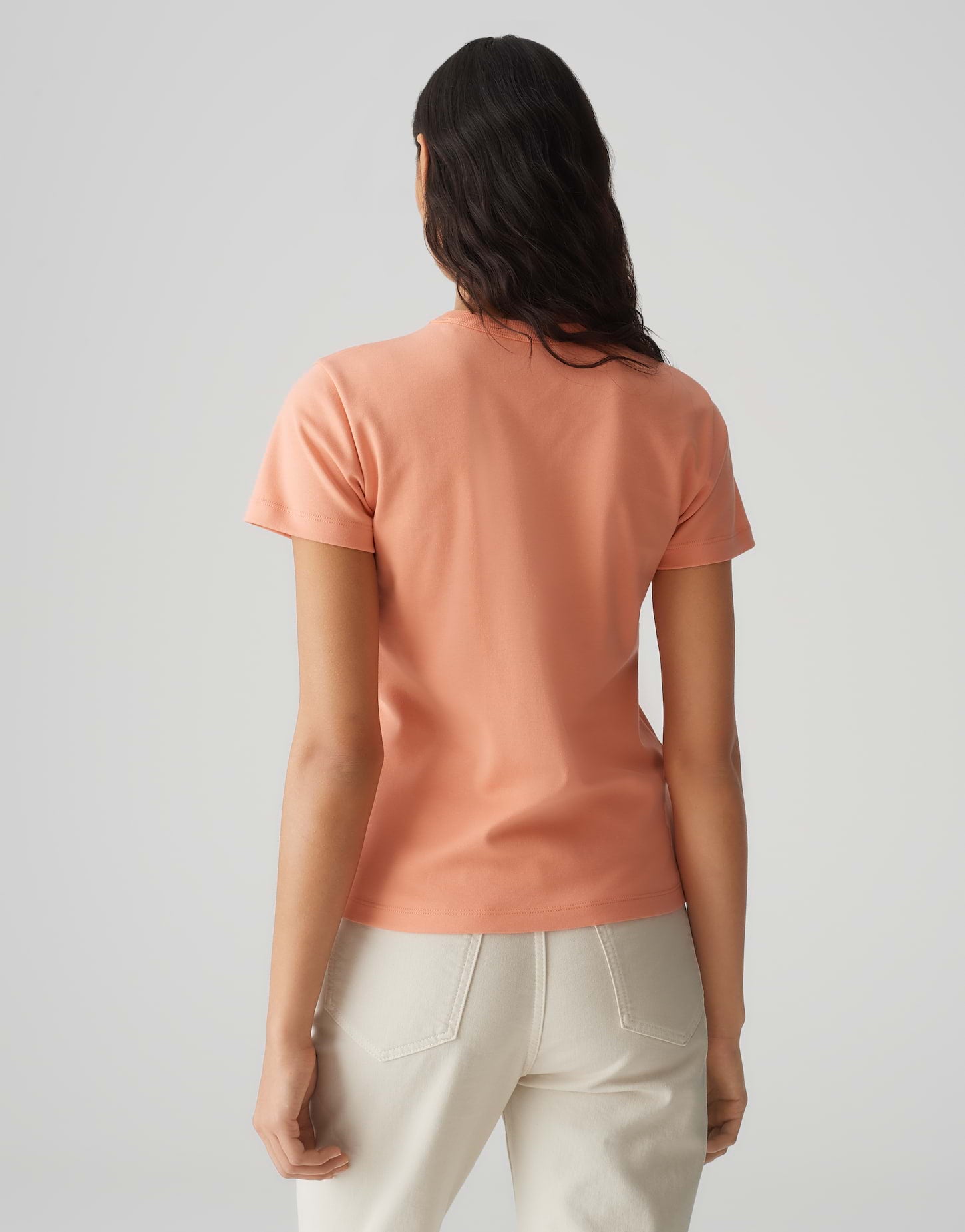 Opus Damen T-Shirts Pale Orange