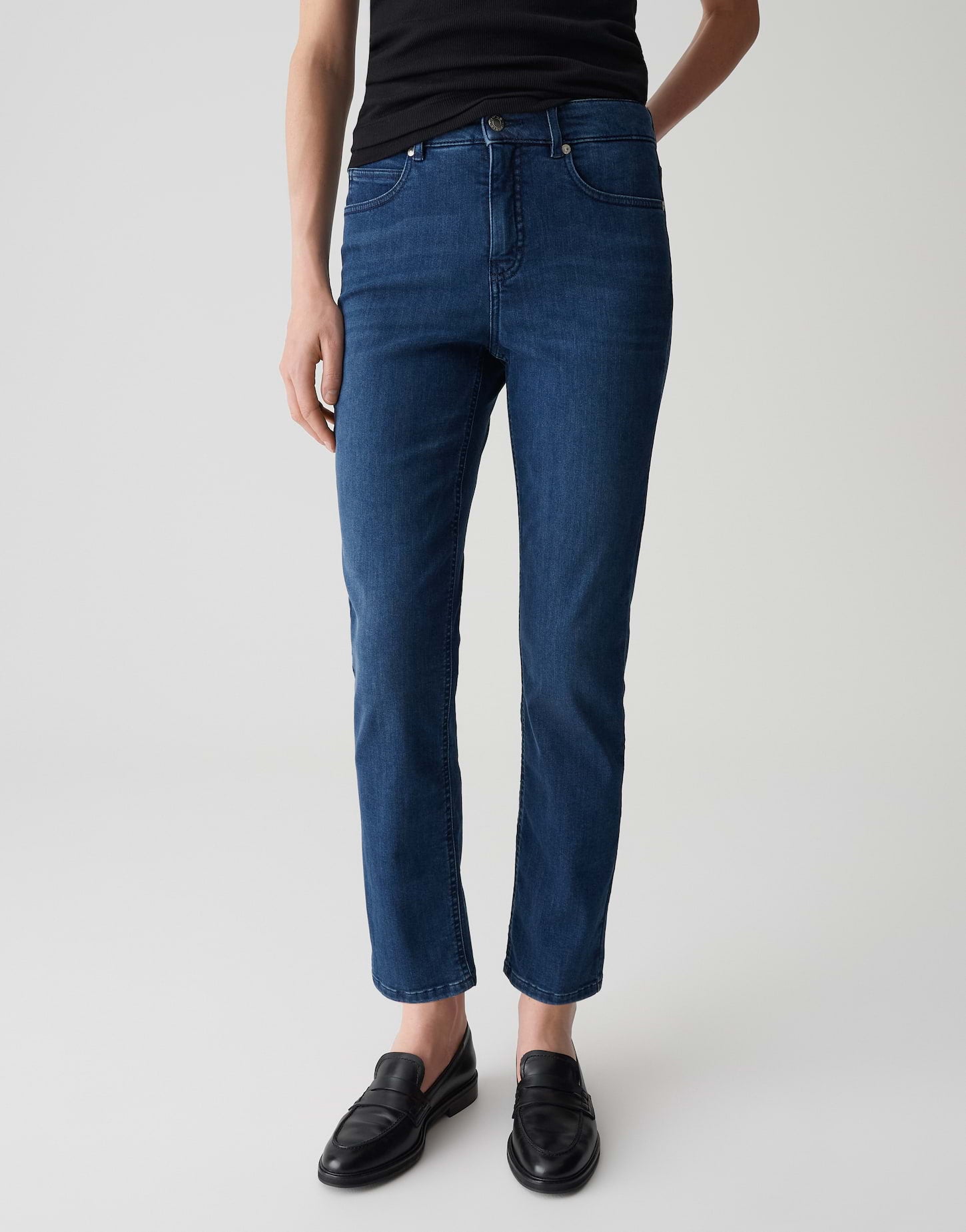 Opus Pants Damen Jeans  Dark Spac