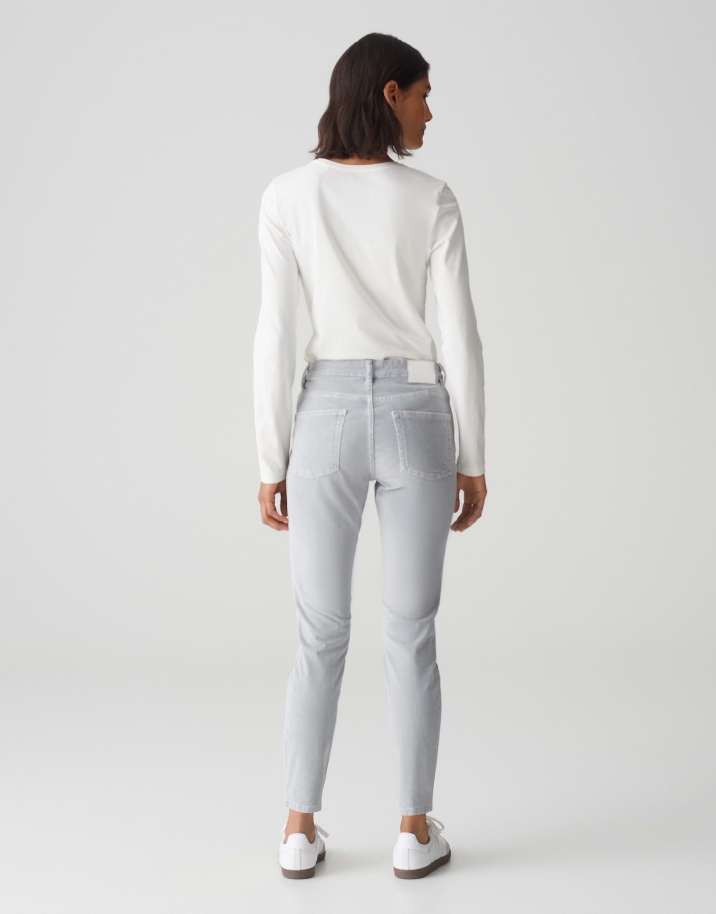 Opus Damen Jeans Hazy Fog Melang
