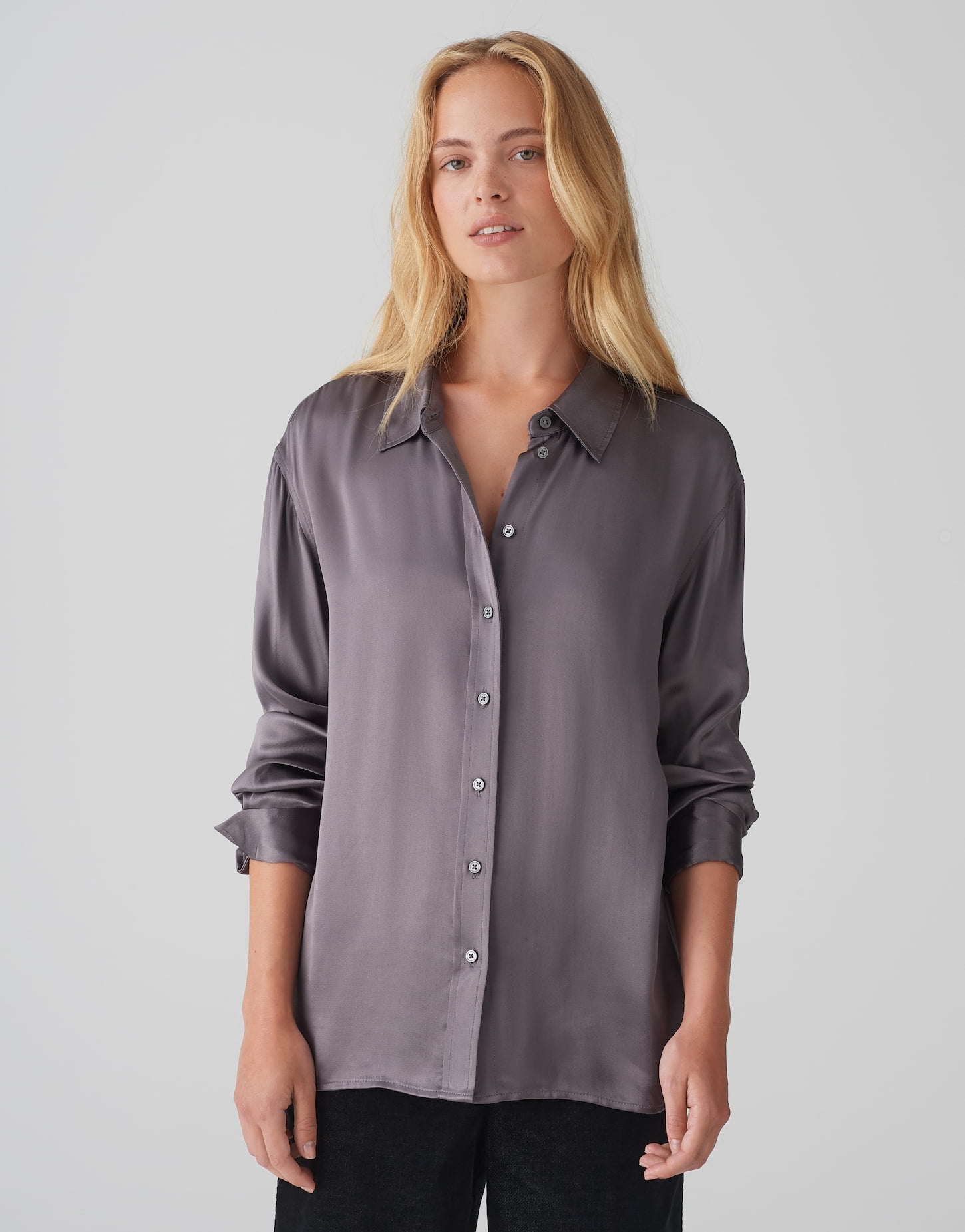 Opus Damen Blusen Graphite Glaze