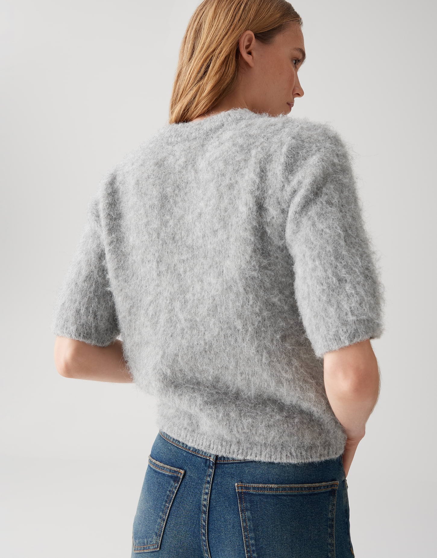 Opus Damen Pullover Easy Grey