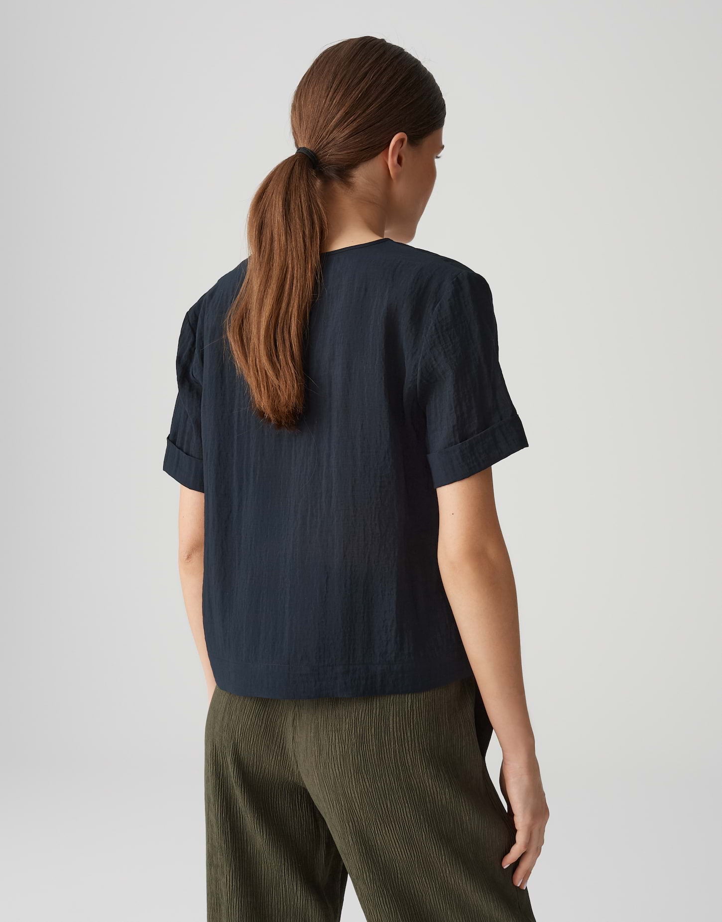Opus Damen Blusen Coal Blue