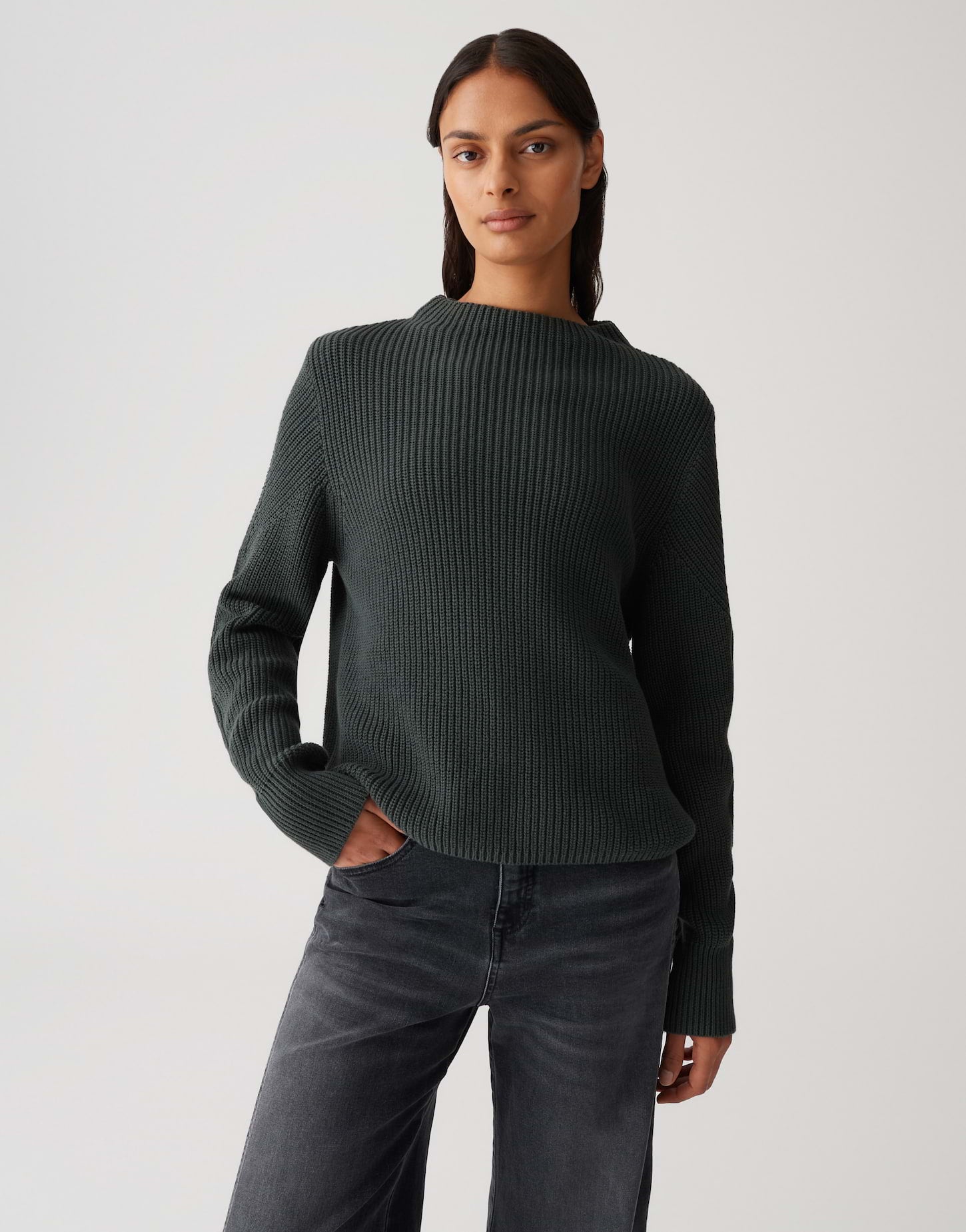 Opus Damen Pullover Deep Pine