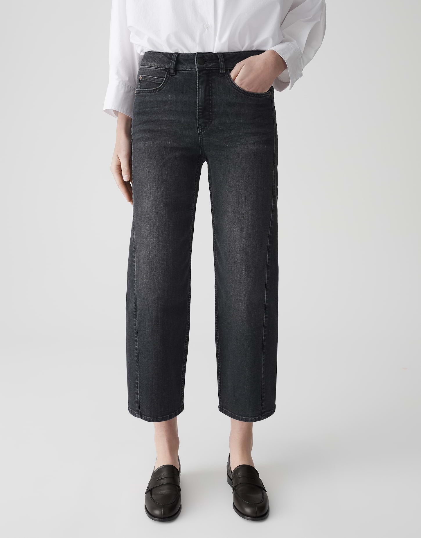 Opus Pants Damen Jeans  Dark Carb
