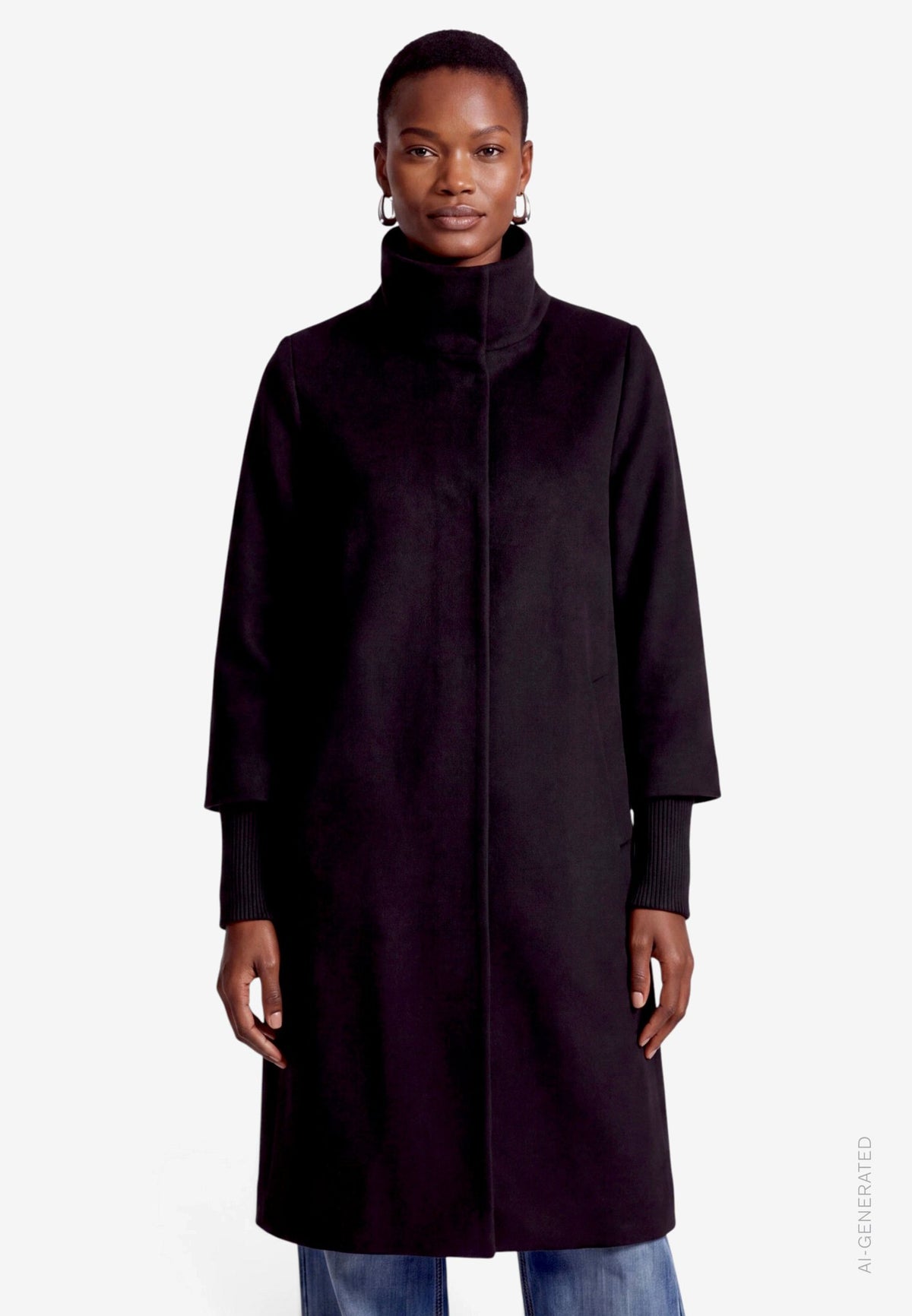Zero Damen Mantel Black Beauty