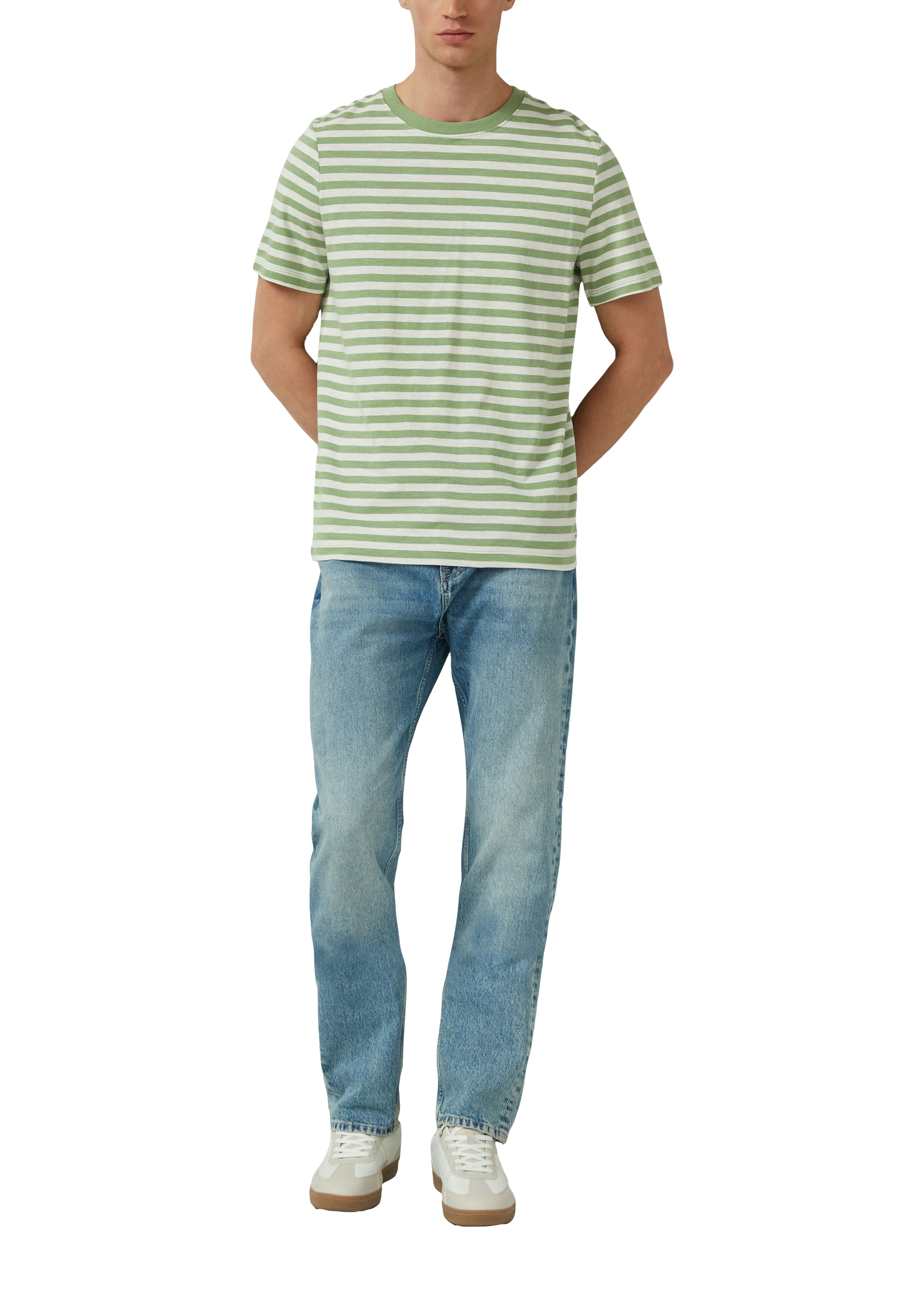 S. Oliver red Herren T-Shirts kurz Green