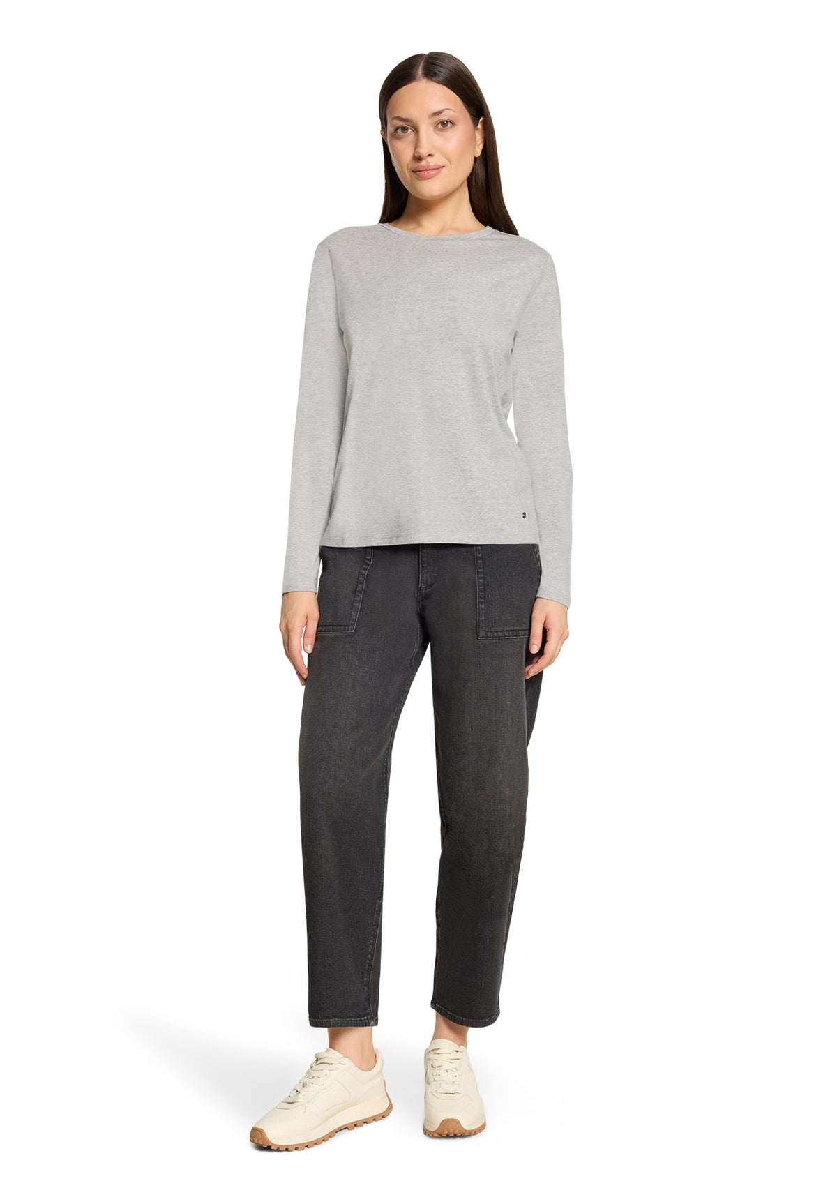 Betty & Co Damen T-Shirts Light Silver Me