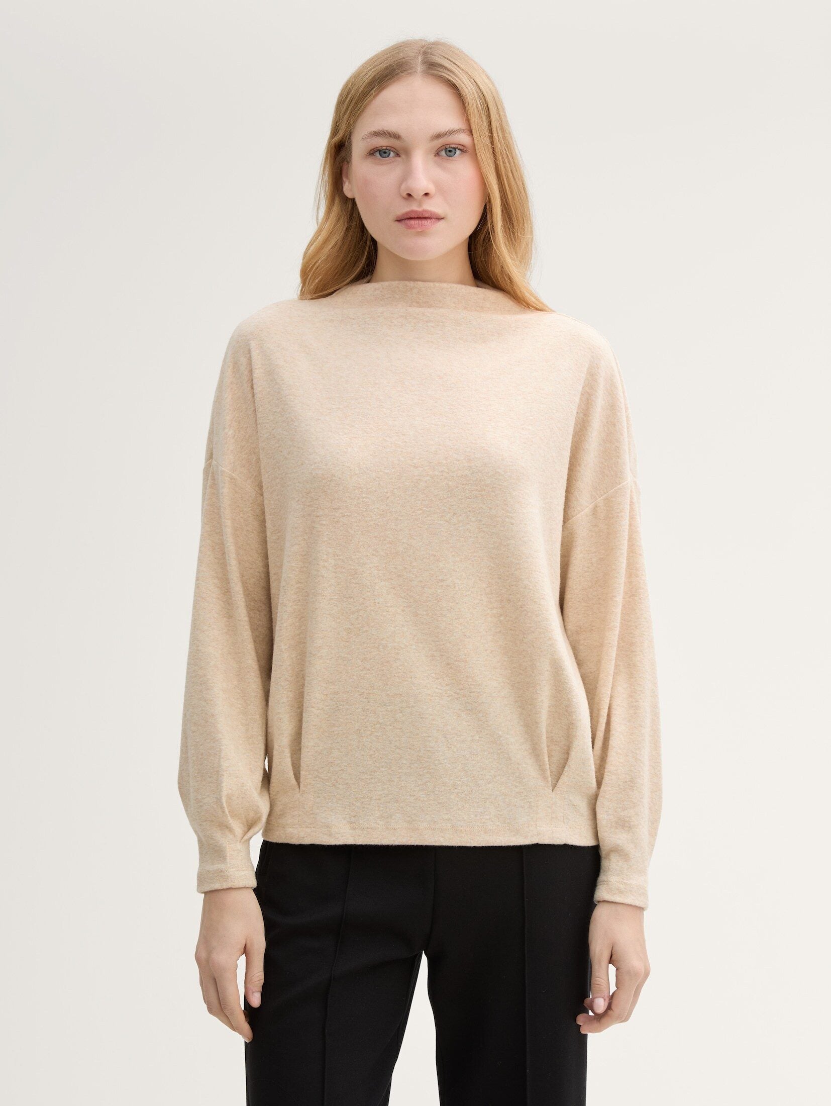 Tom Tailor Damen Sweatshirts Cargo Beige Mel