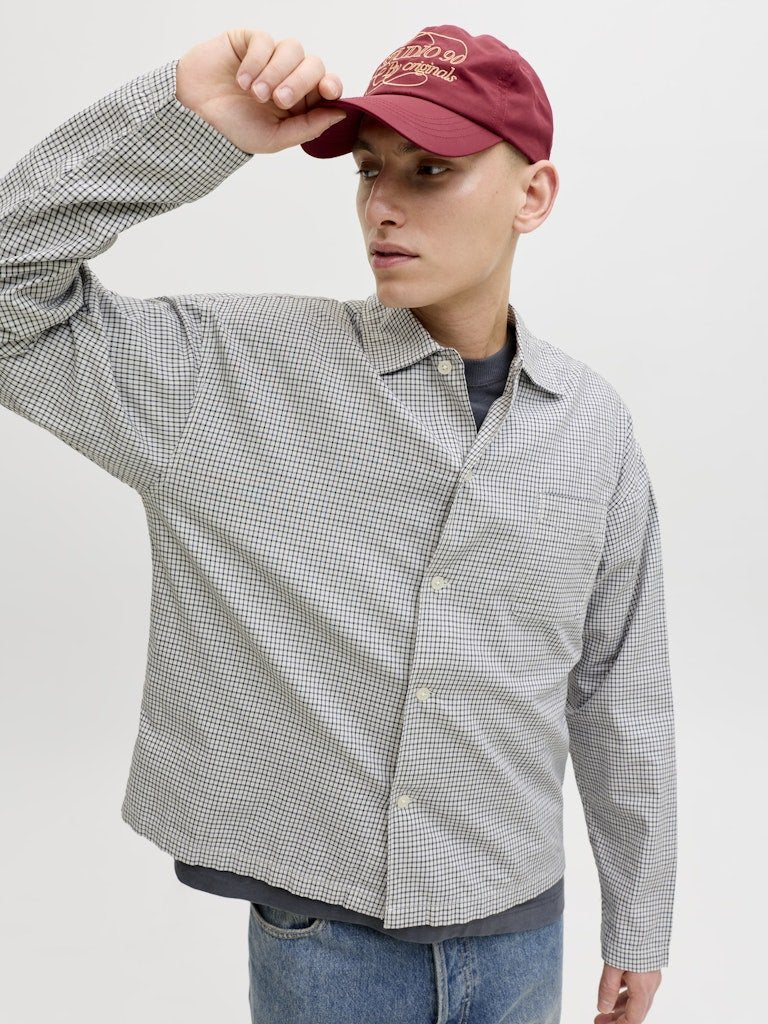Jack & Jones Herren Hemden lang Odyssey Gray/Ch