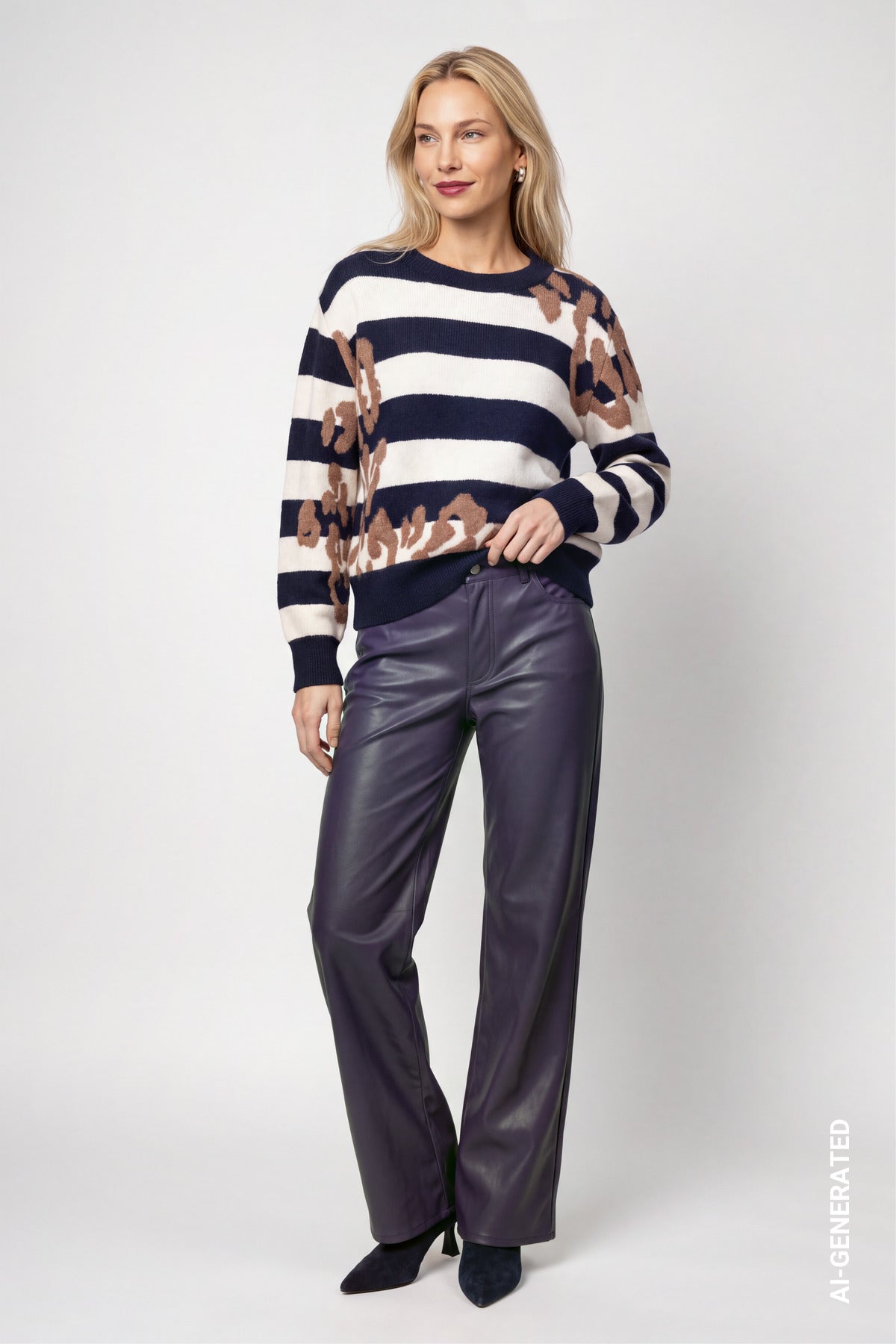Monari Damen Pullover Dark Blue G