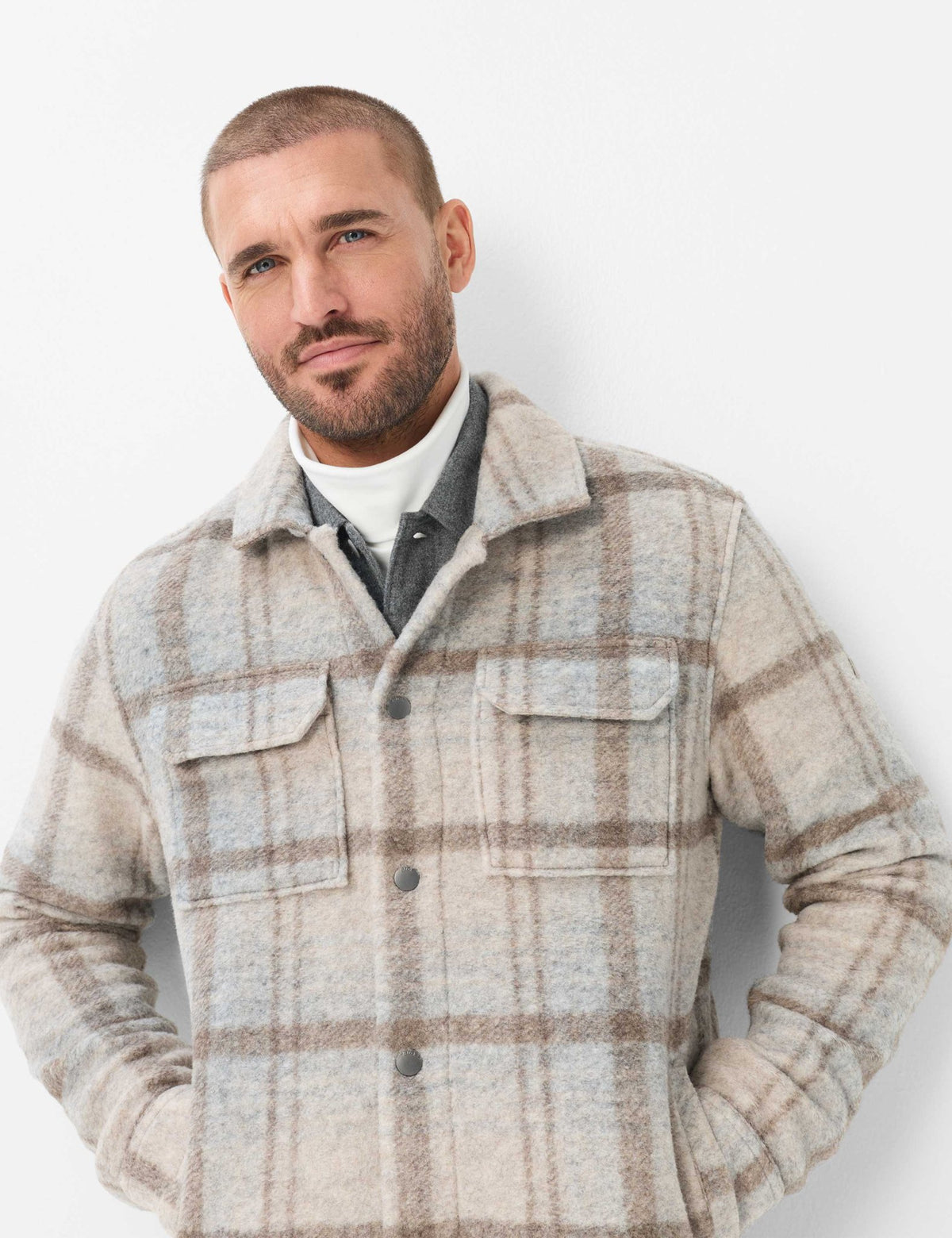 Brax Herren Sweatshirts  Cappucino
