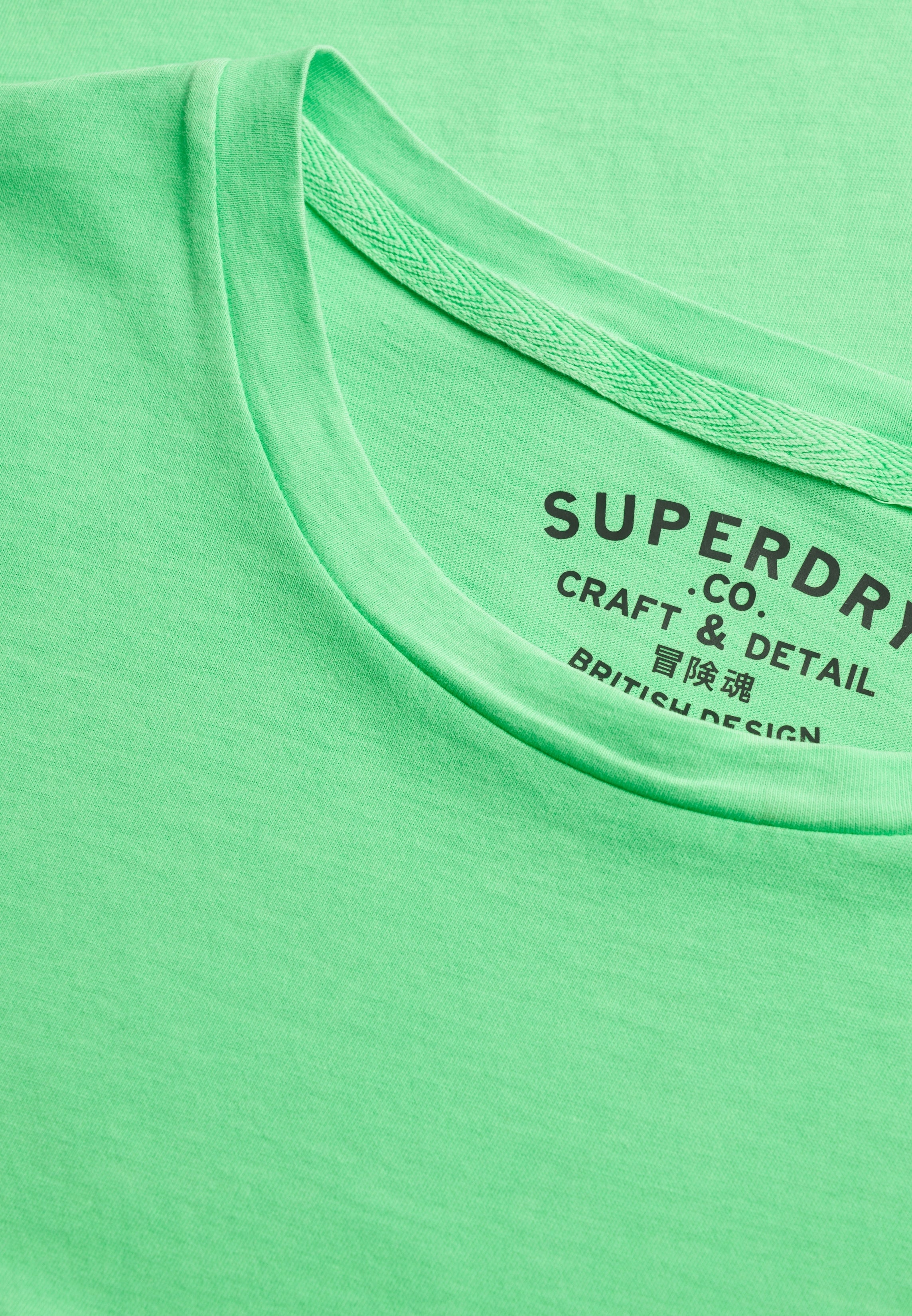 Superdry Men Herren T-Shirts kurz F Acid Green