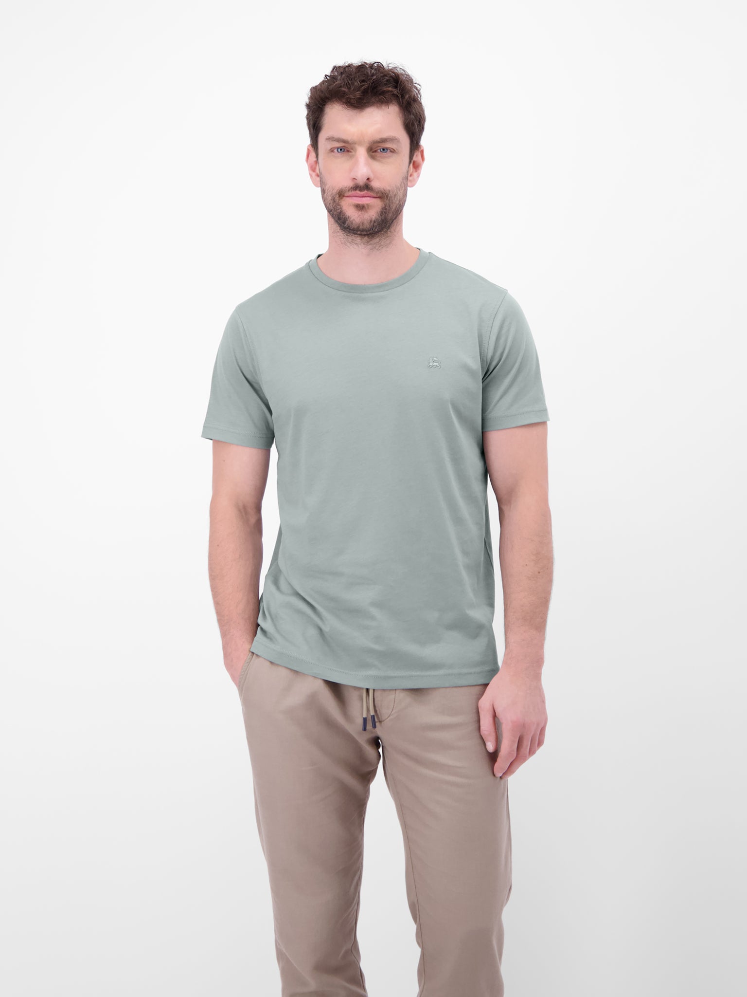 Lerros Herren T-Shirts kurz Storm Grey