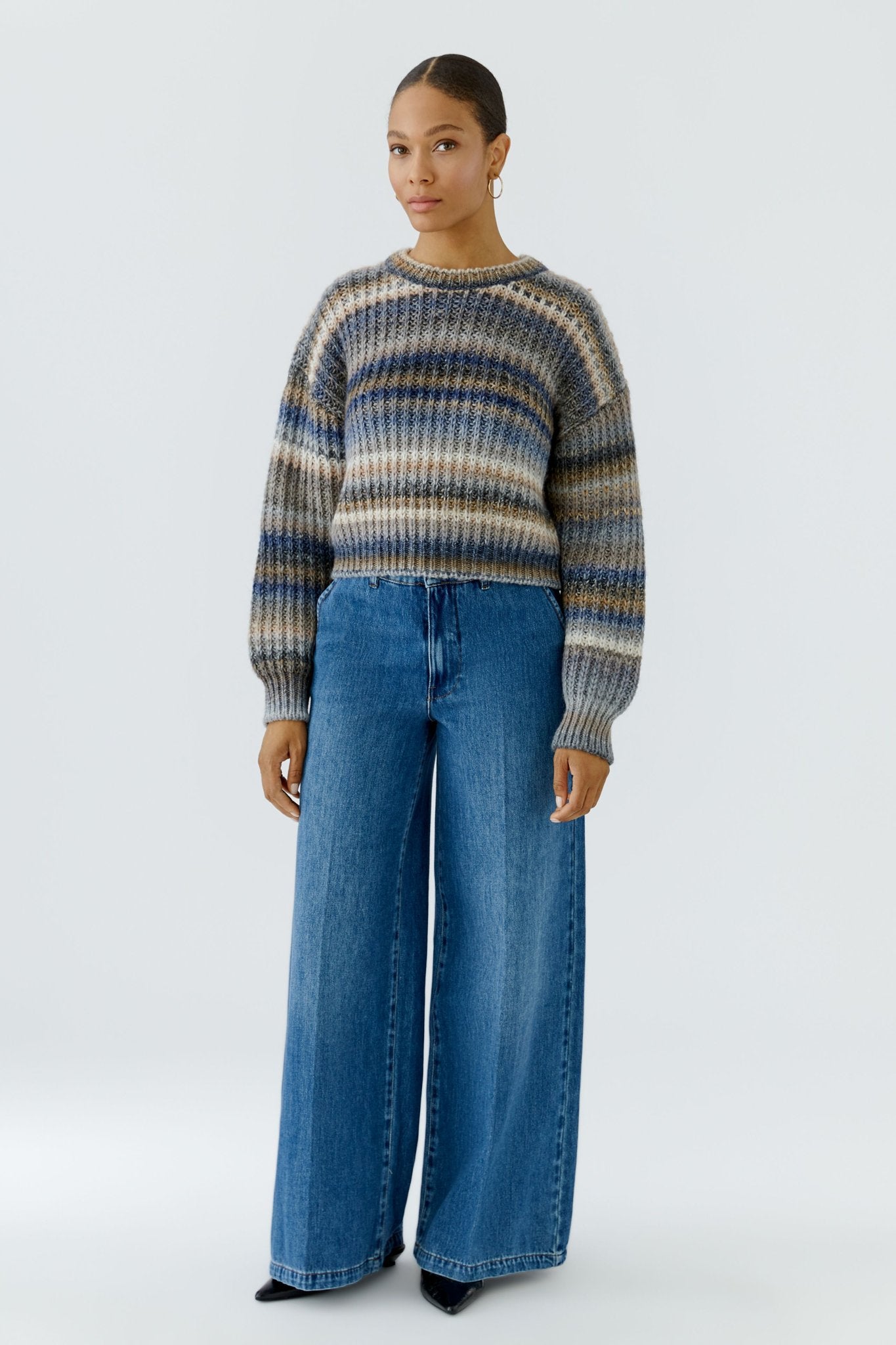 Oui Damen Jeans  Bright Blu