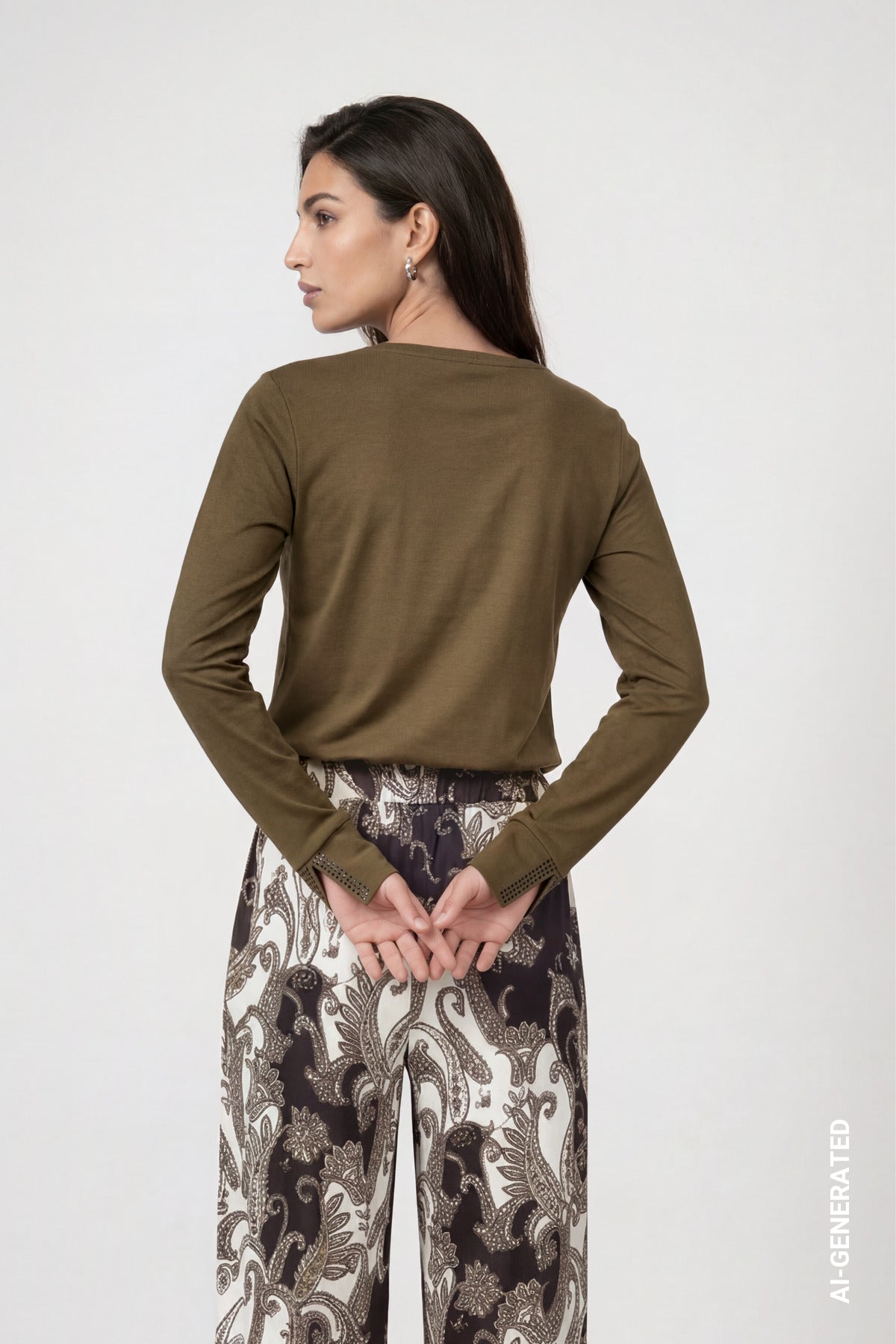 Monari Damen T-Shirts Olive