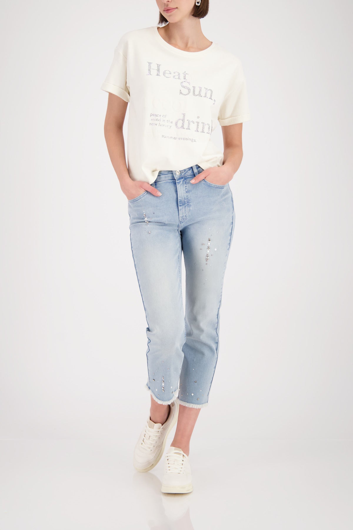 Monari Damen T-Shirts  Marble