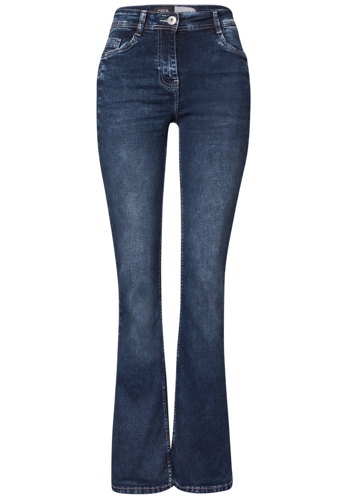 Cecil Damen Hosen  Mid Blue