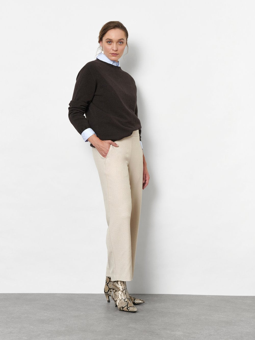 Toni Dress Damen Hosen Ecru