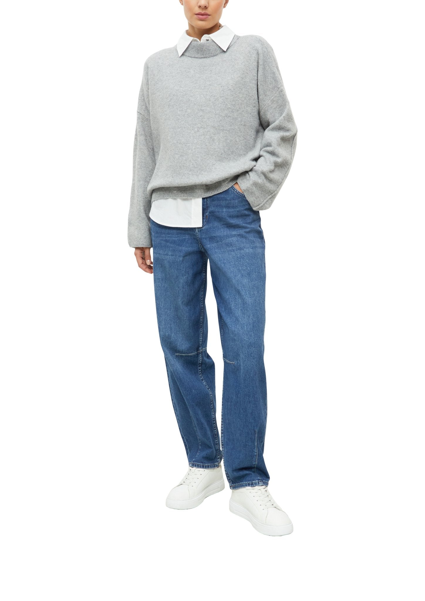 S. Oliver red Damen Pullover W Grey/Black