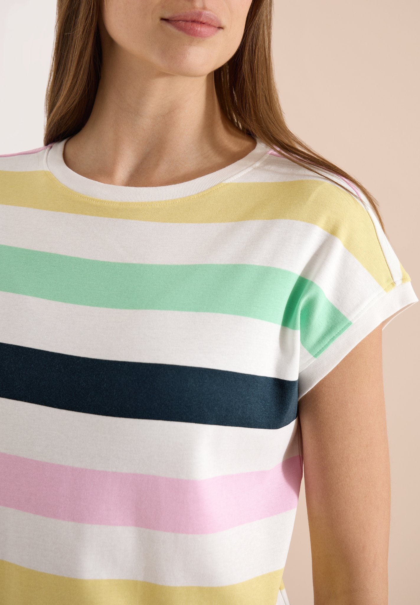 Cecil Damen T-Shirts  Vanilla W