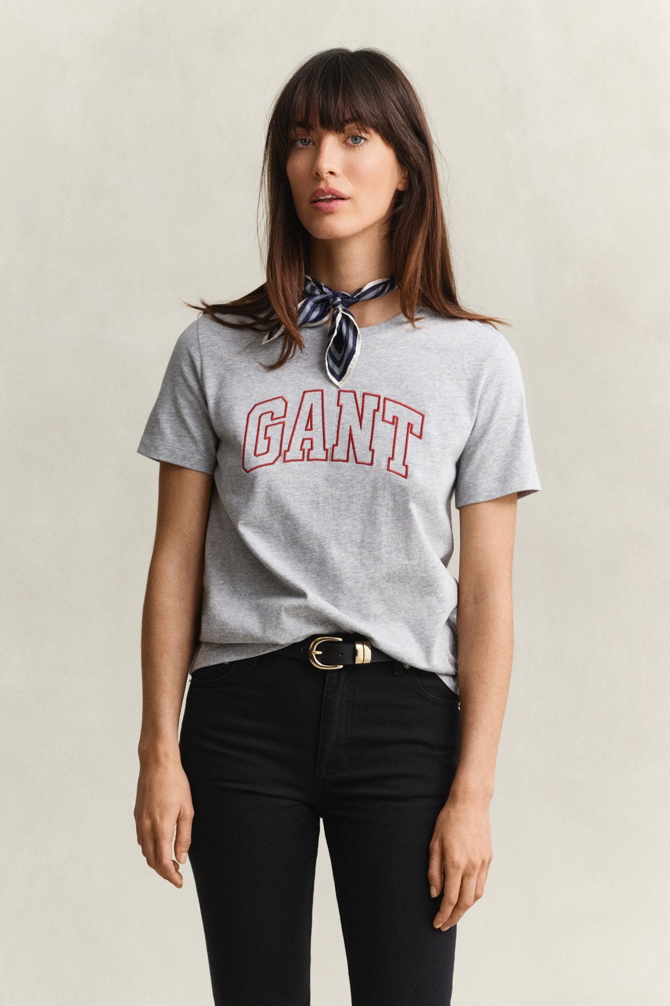 Gant Damen T-Shirts Light Grey M