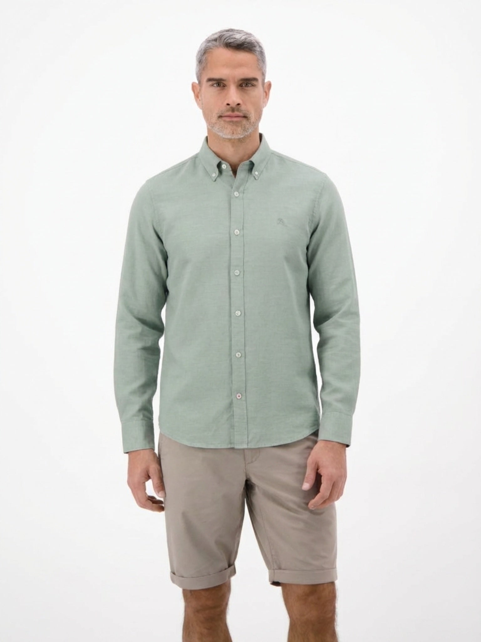 Lerros Herren Hemden Storm Grey