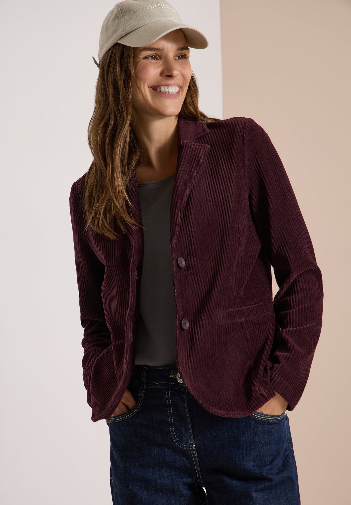 Cecil Damen Blazer  Berry Red