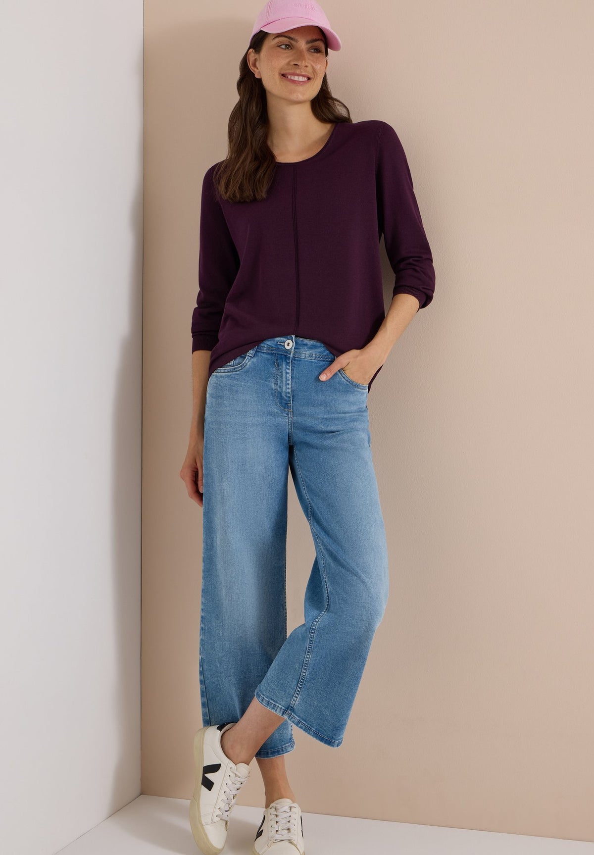 Cecil Damen Pullover  Eggplant
