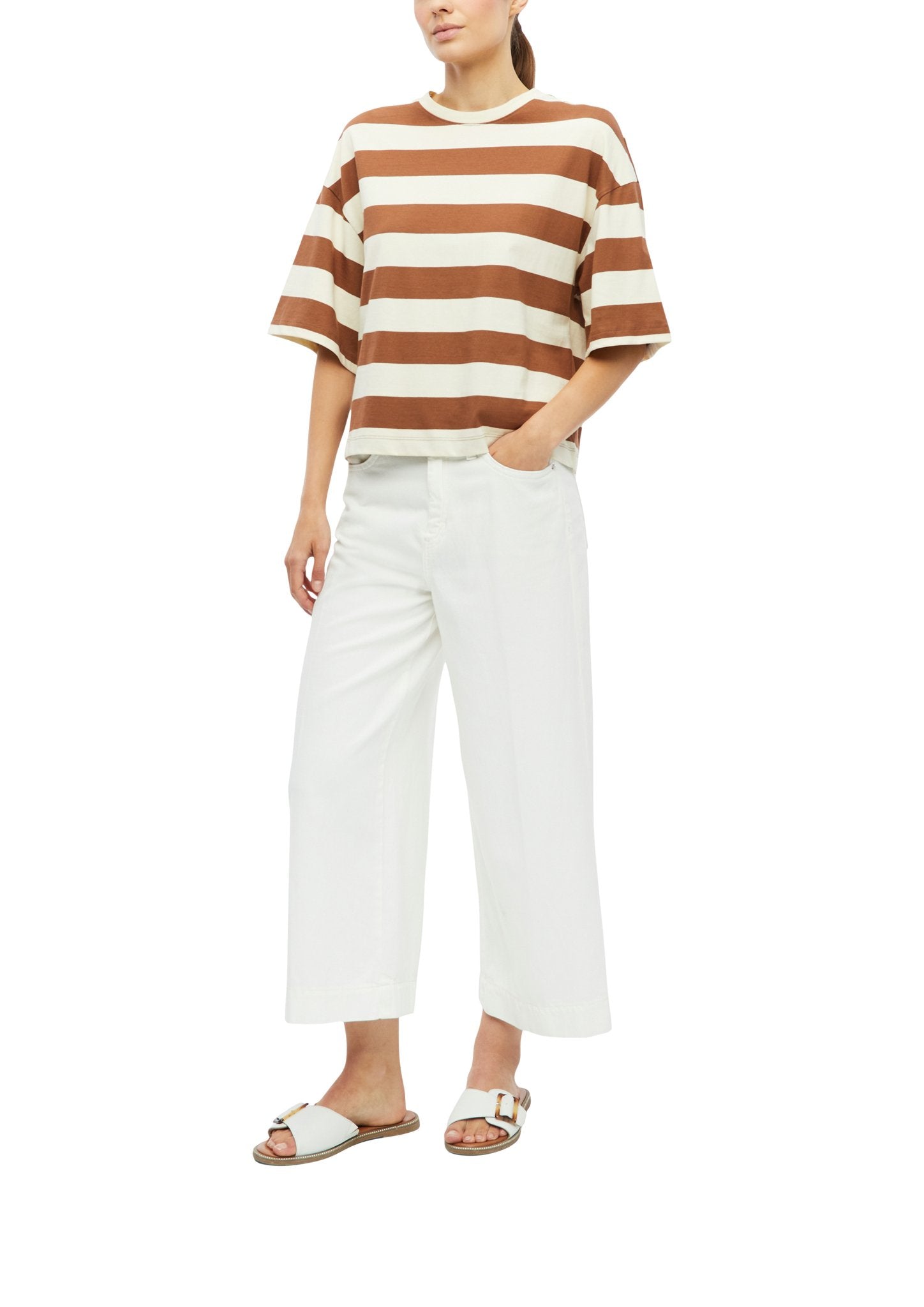S. Oliver red Damen T-Shirts Brown