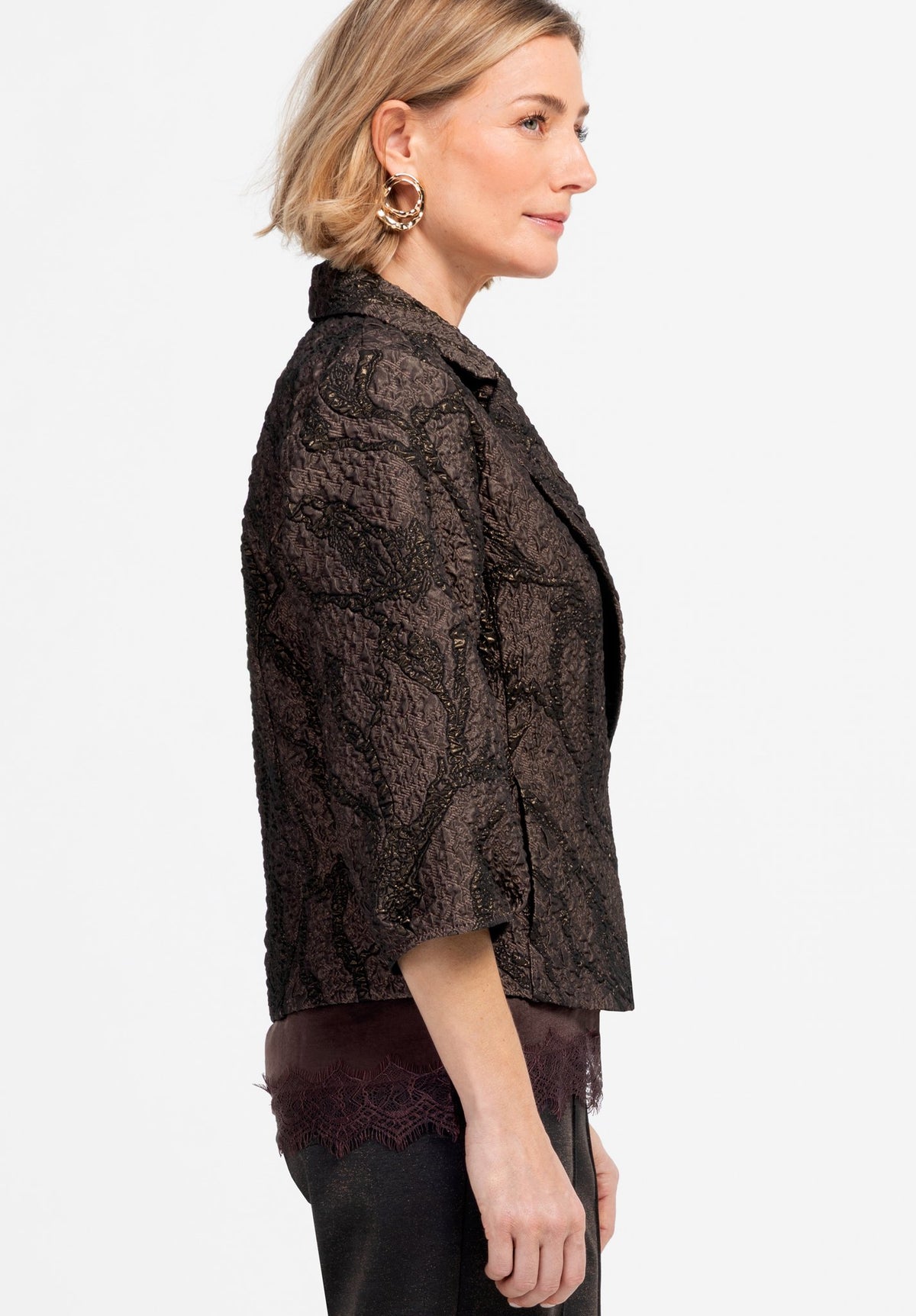Bianca Damen Blazer Brown Mix