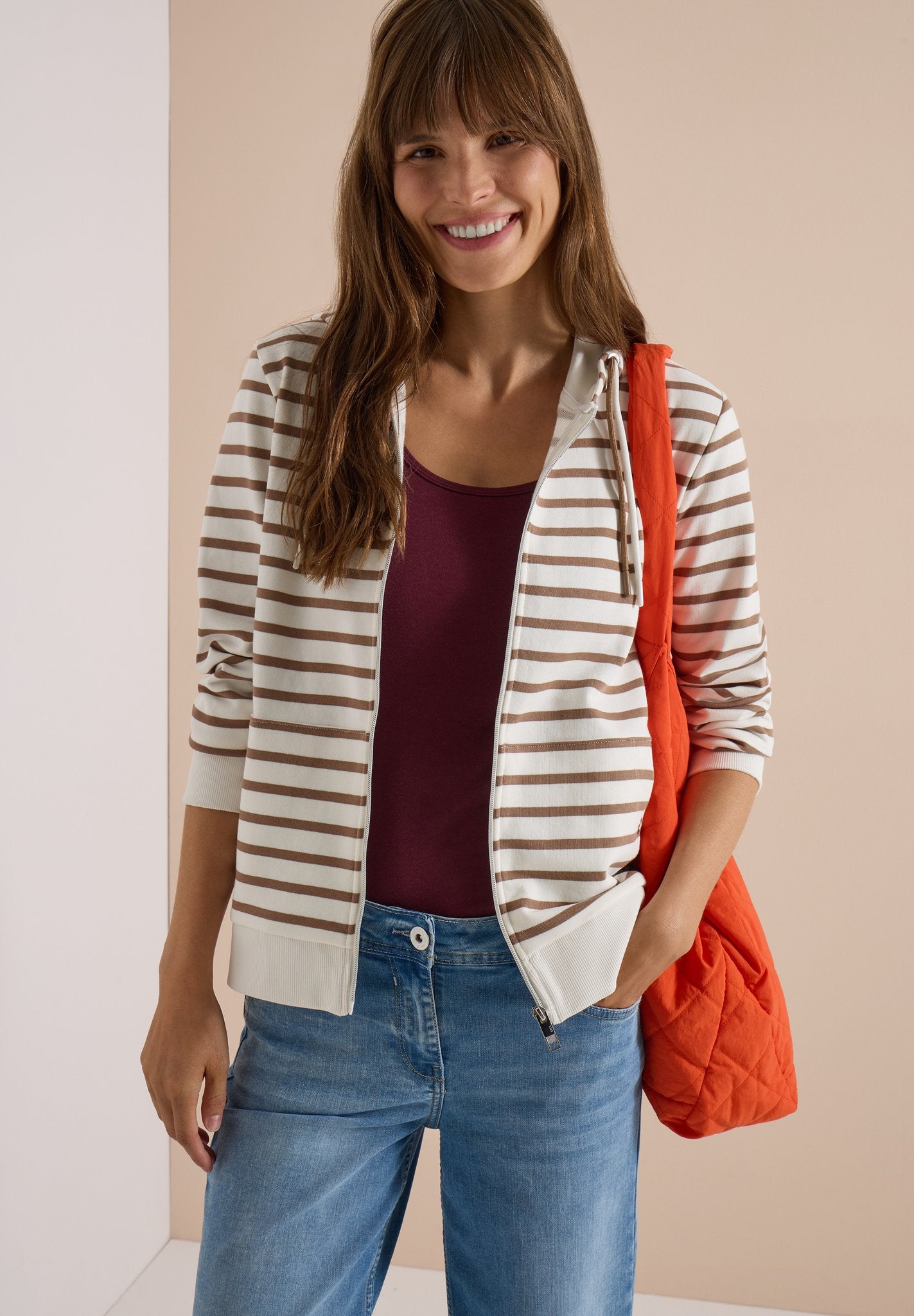 Cecil Damen T-Shirts Snow Clou