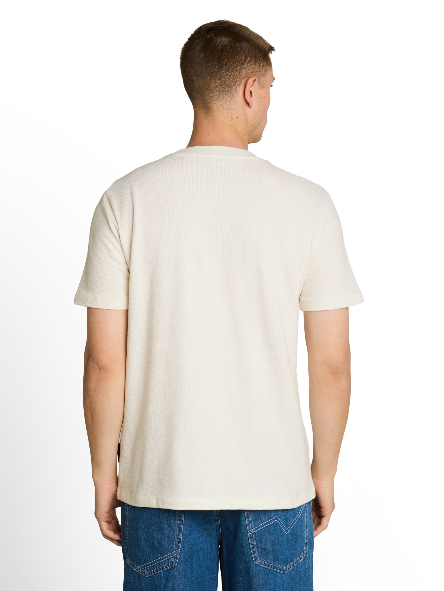 Tom Tailor denim Herren T-Shirts kurz Wool White