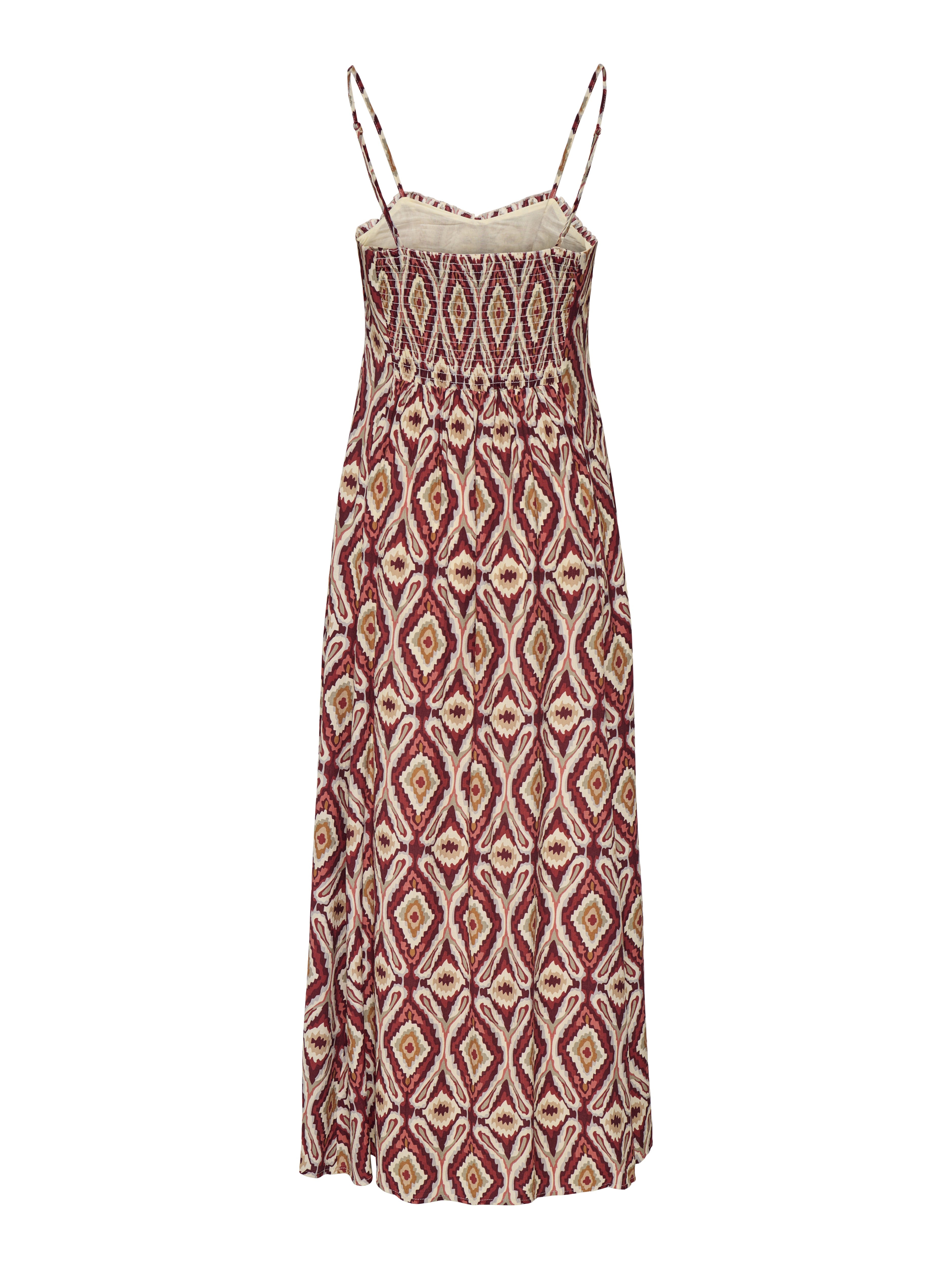 only Damen Kleider Brick Red/Abstr