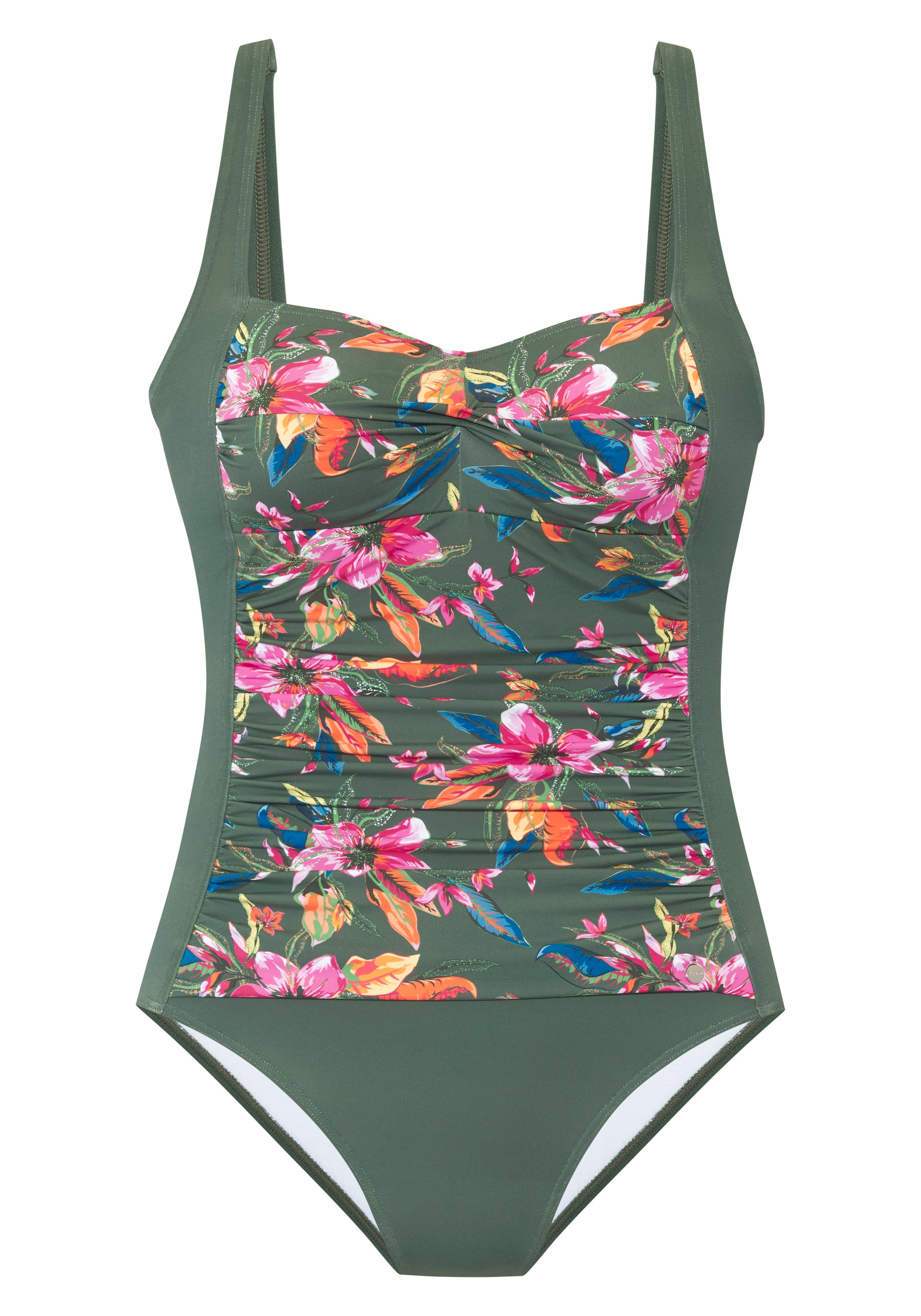 Lascana Badeanzug Oliv Print