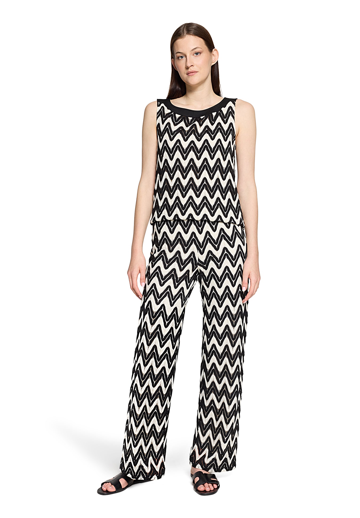 Betty & Co Damen Hosen Black/Cream