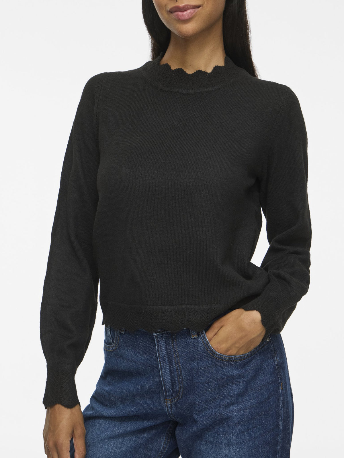 Vila Damen Pullover Black Beauty