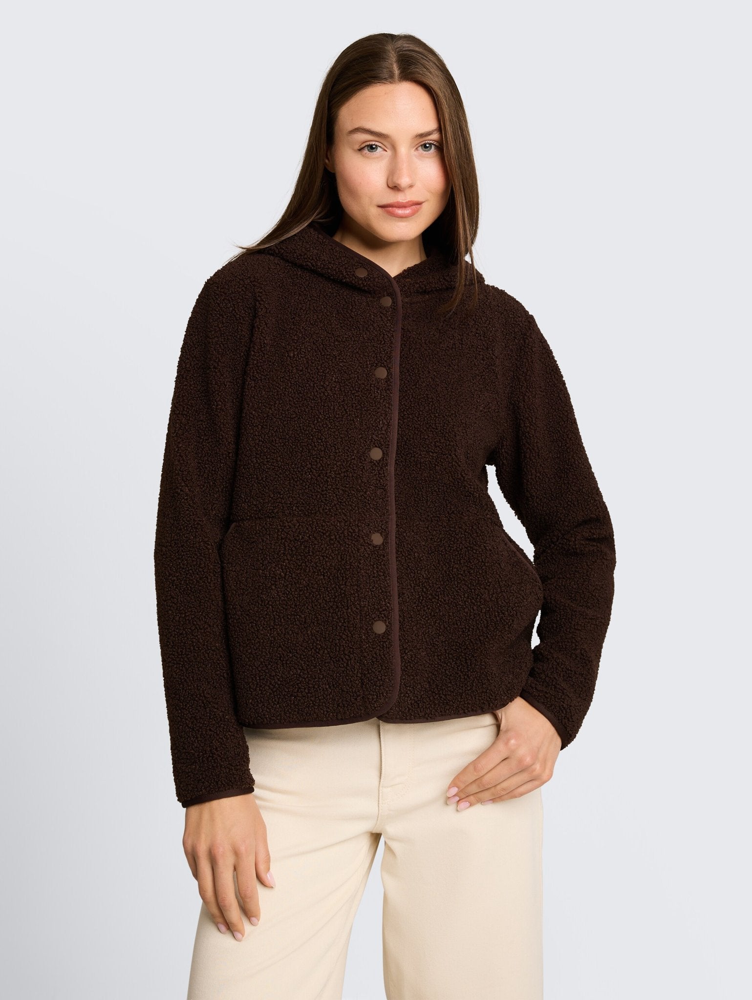 Tom Tailor Damen Sweatshirts Java Dark Brown