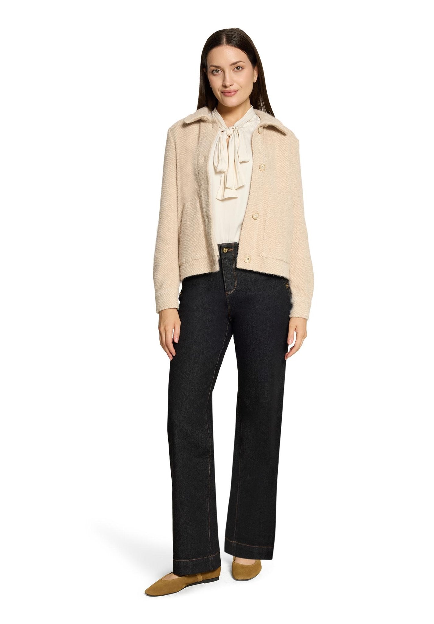 Cartoon Damen Blazer White Swan