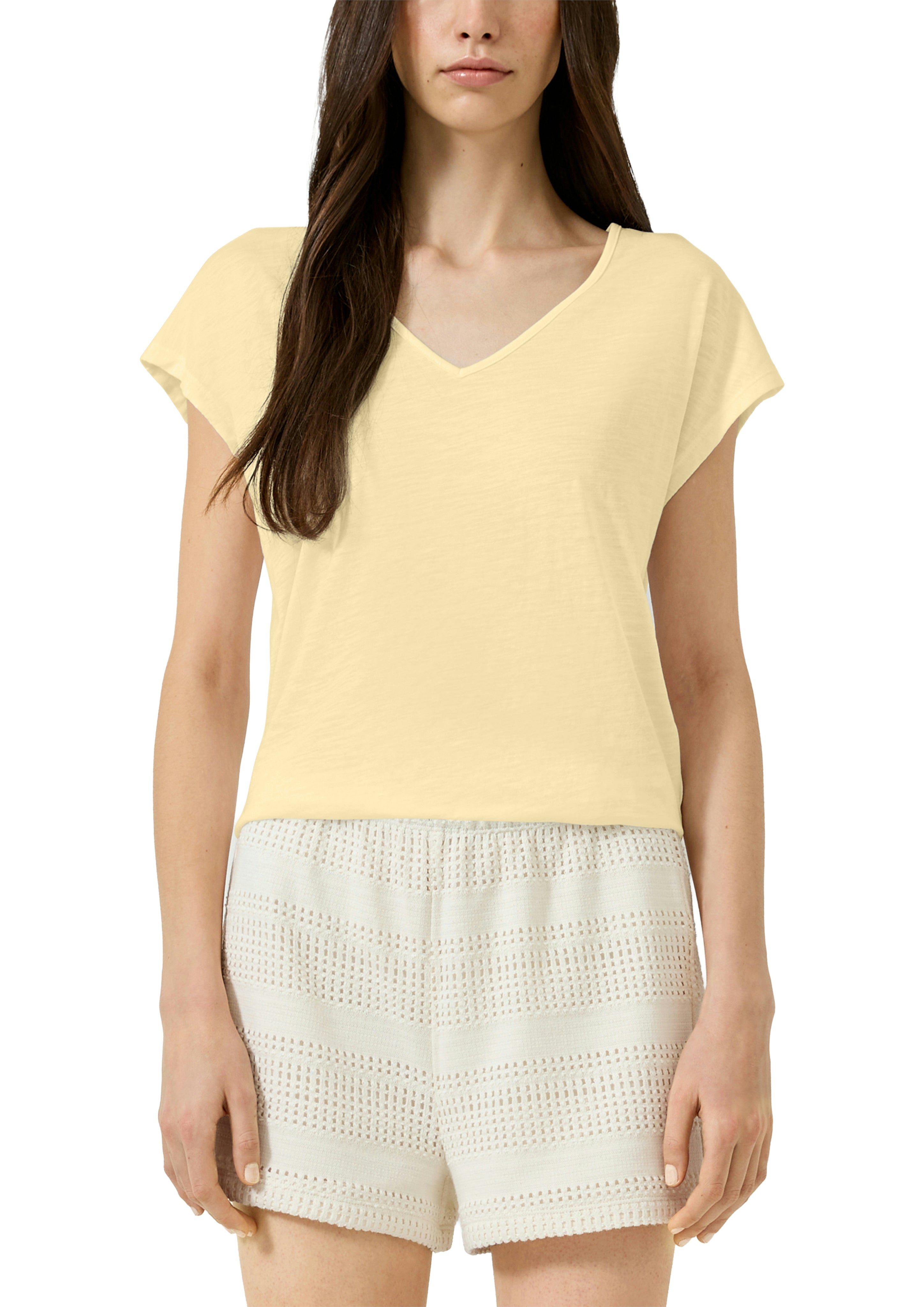 QS by S.Oliver Damen T-Shirts Yellow