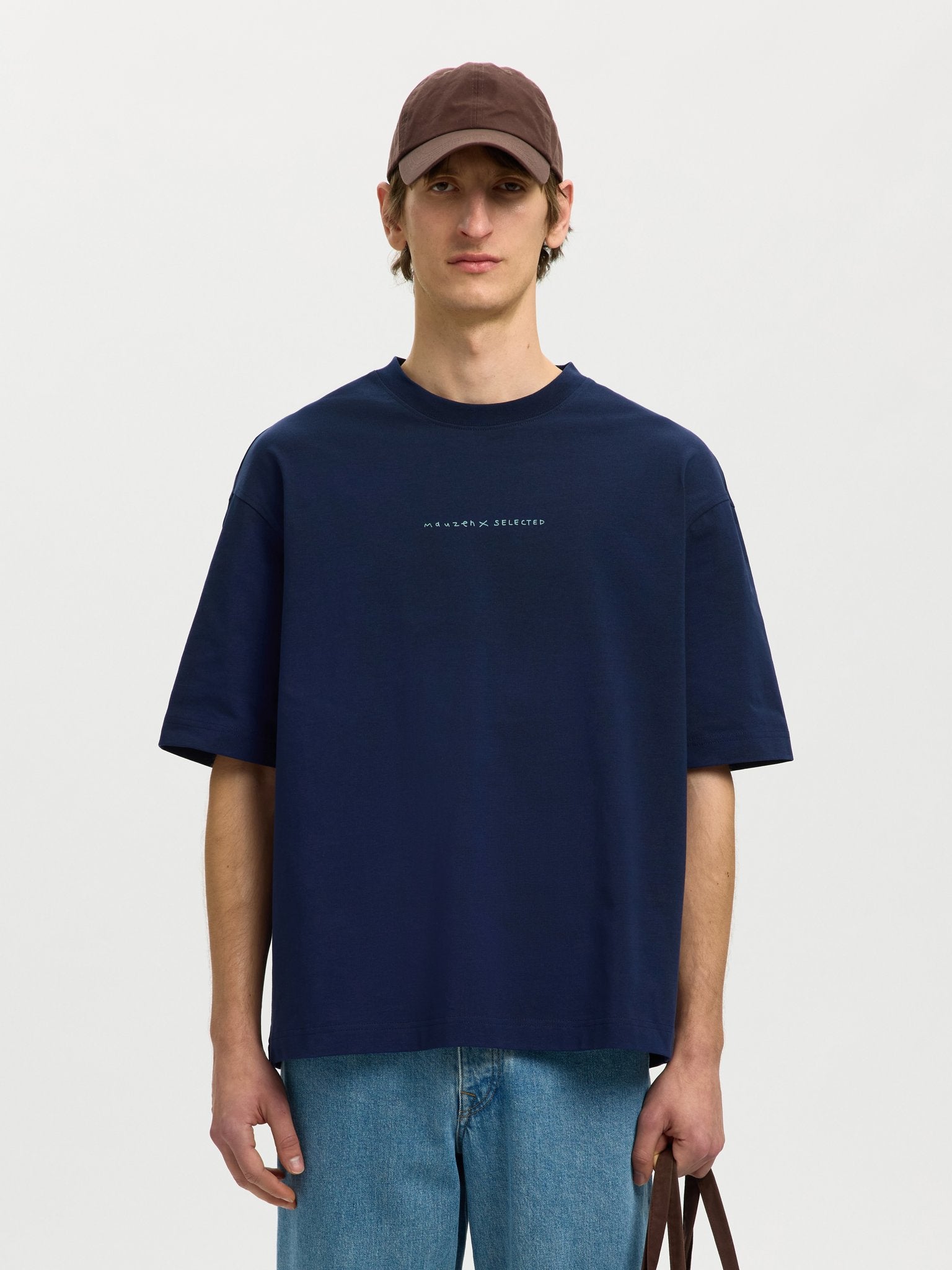 Selected homme Herren T-Shirts kurz Ocean Ca