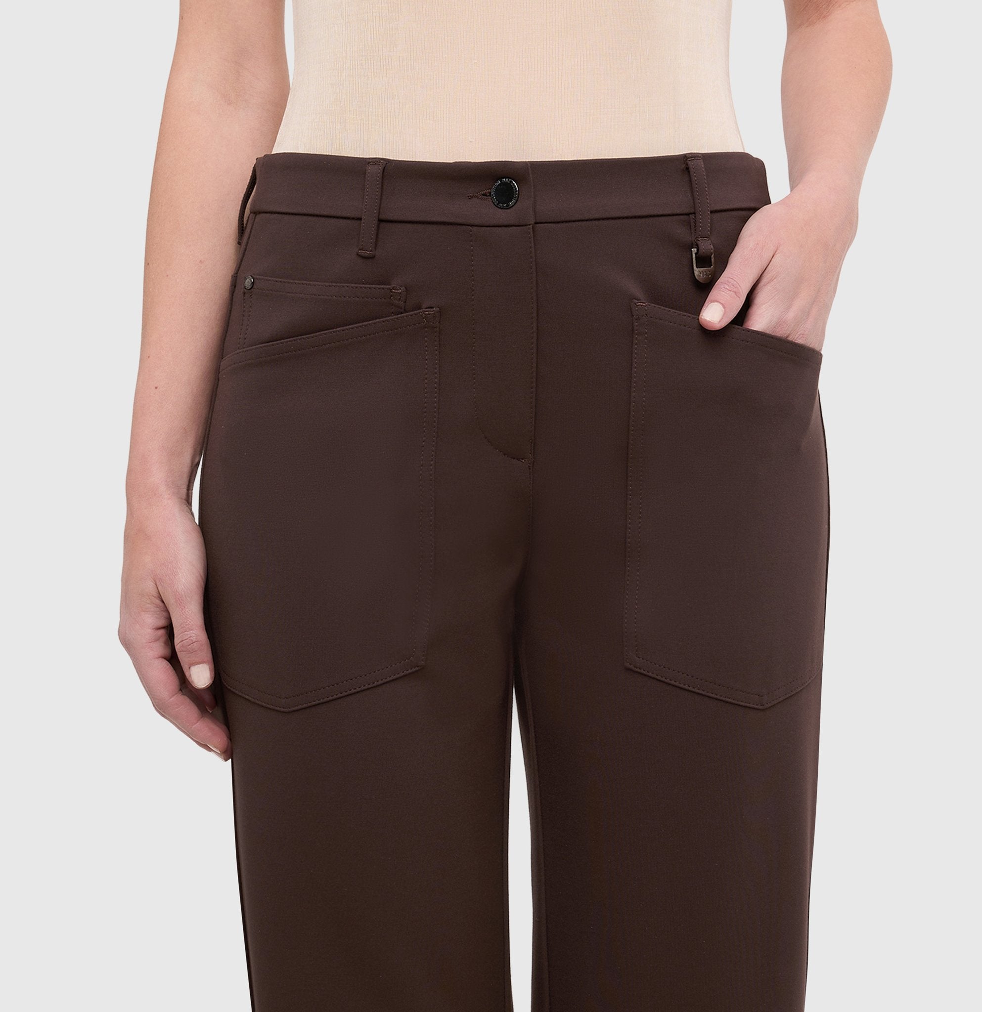 Mac Damen Hosen Truffle Brown