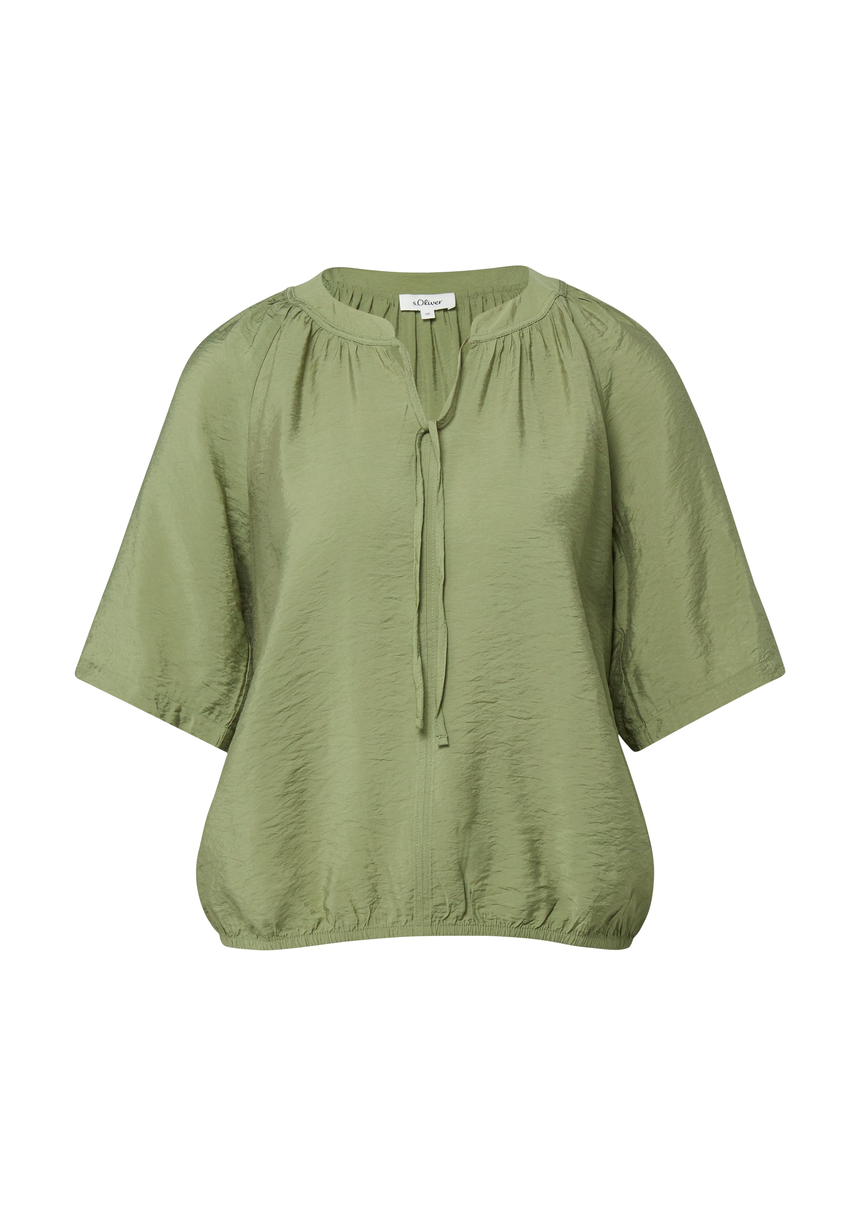 S. Oliver red Damen Blusen kurz Green